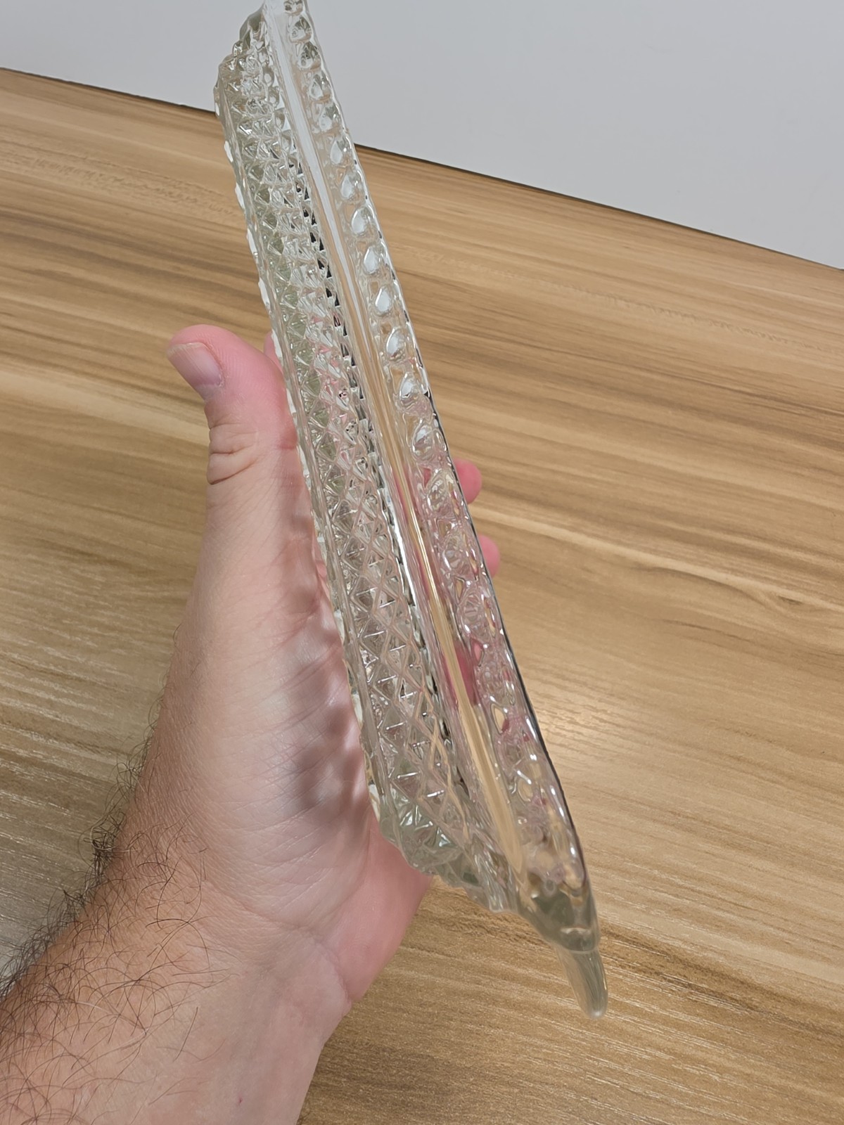 Anchor Hocking Wexford Rectangular Relish Tray 9.75″ x 5″ Diamond Pattern
