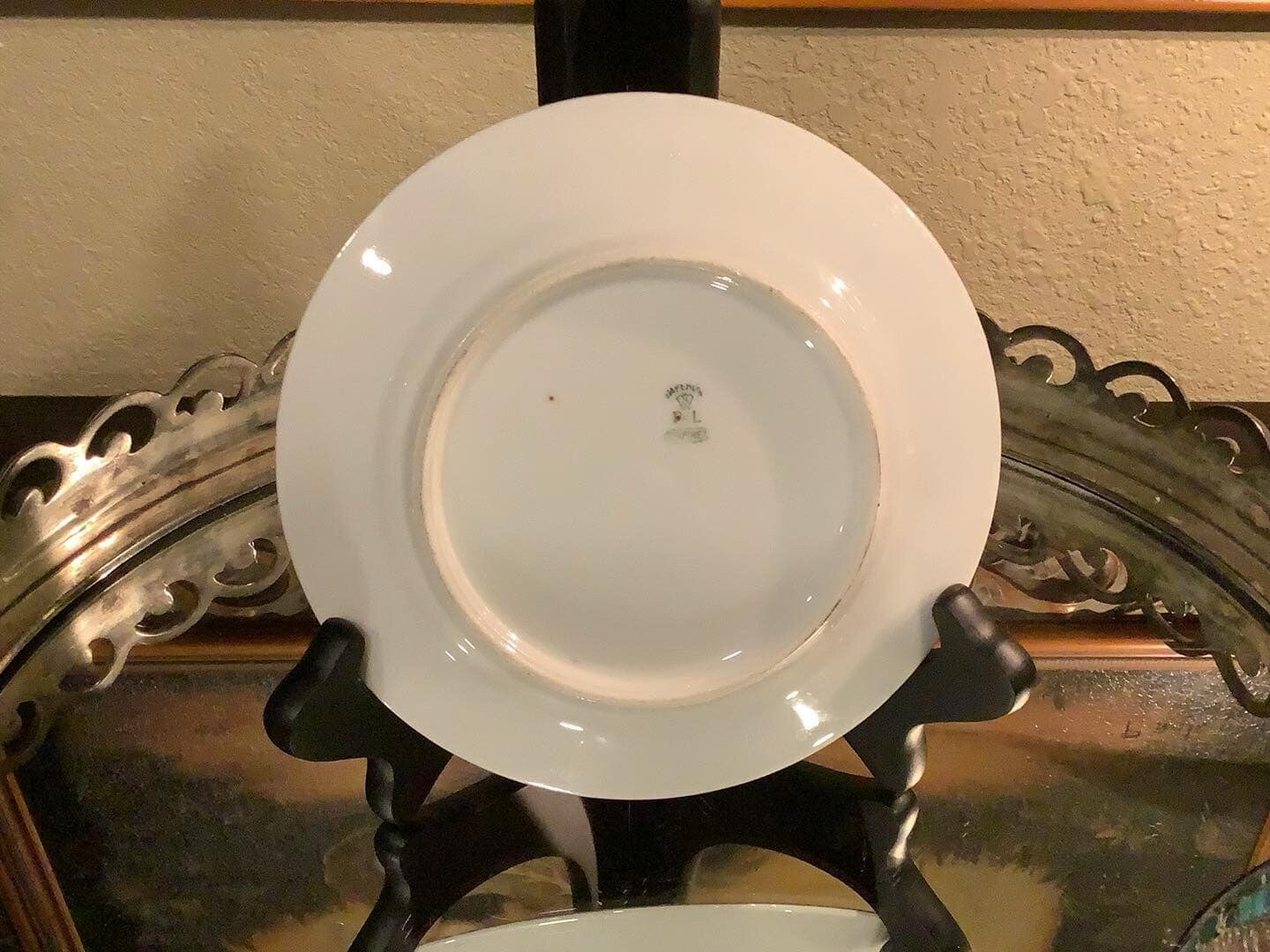 Antique~RLS Germany Decorative 6.75” Plate~Hand Decorated/Gilding~Roman/Grecian~