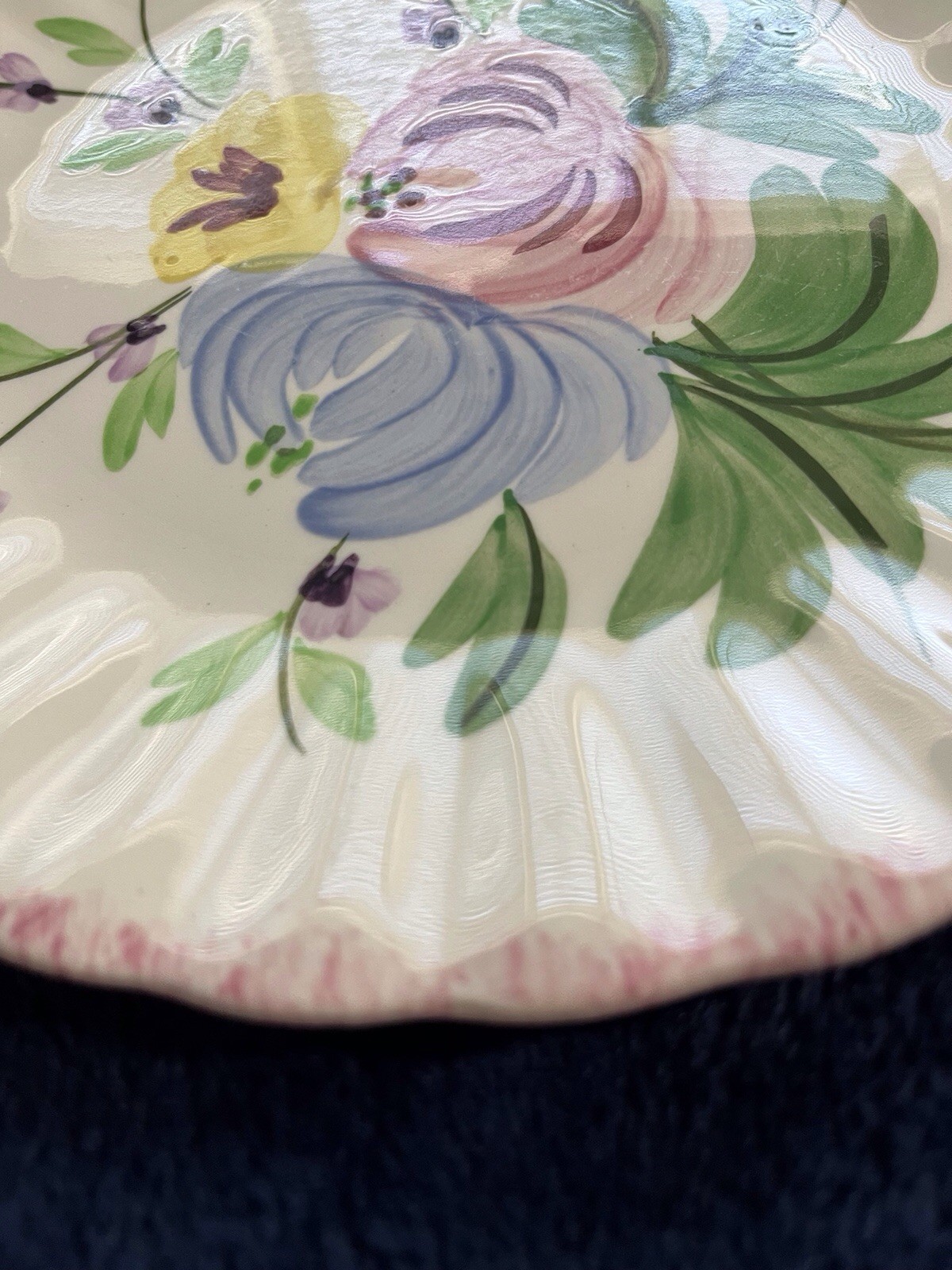 Vintage BLUE RIDGE “Dorothy” Plate With Scalloped Edge 9.5
