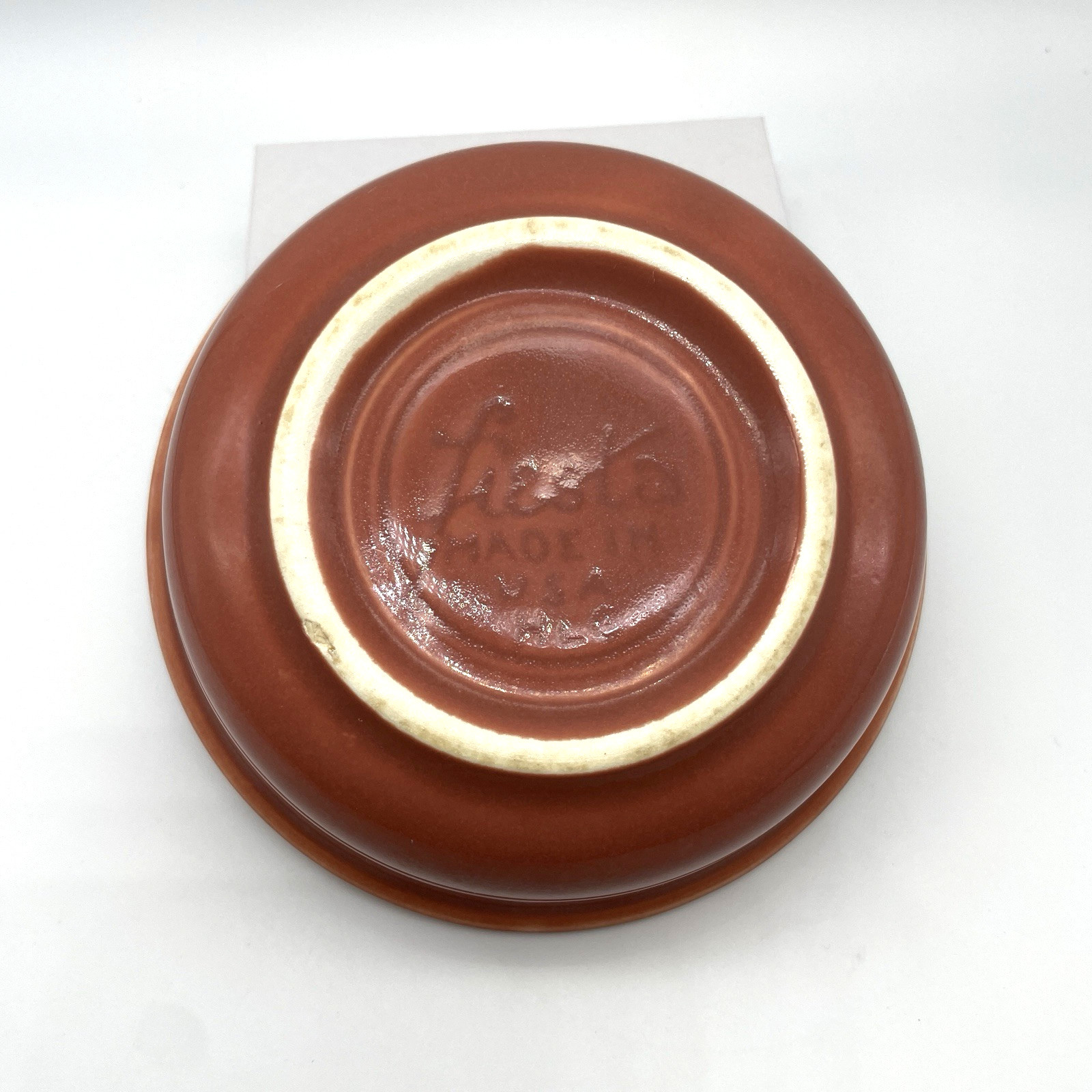 Vtg Fiestaware Rose Nappy Bowl Fruit Sauce 4.75″ Homer Laughlin 1950-1959