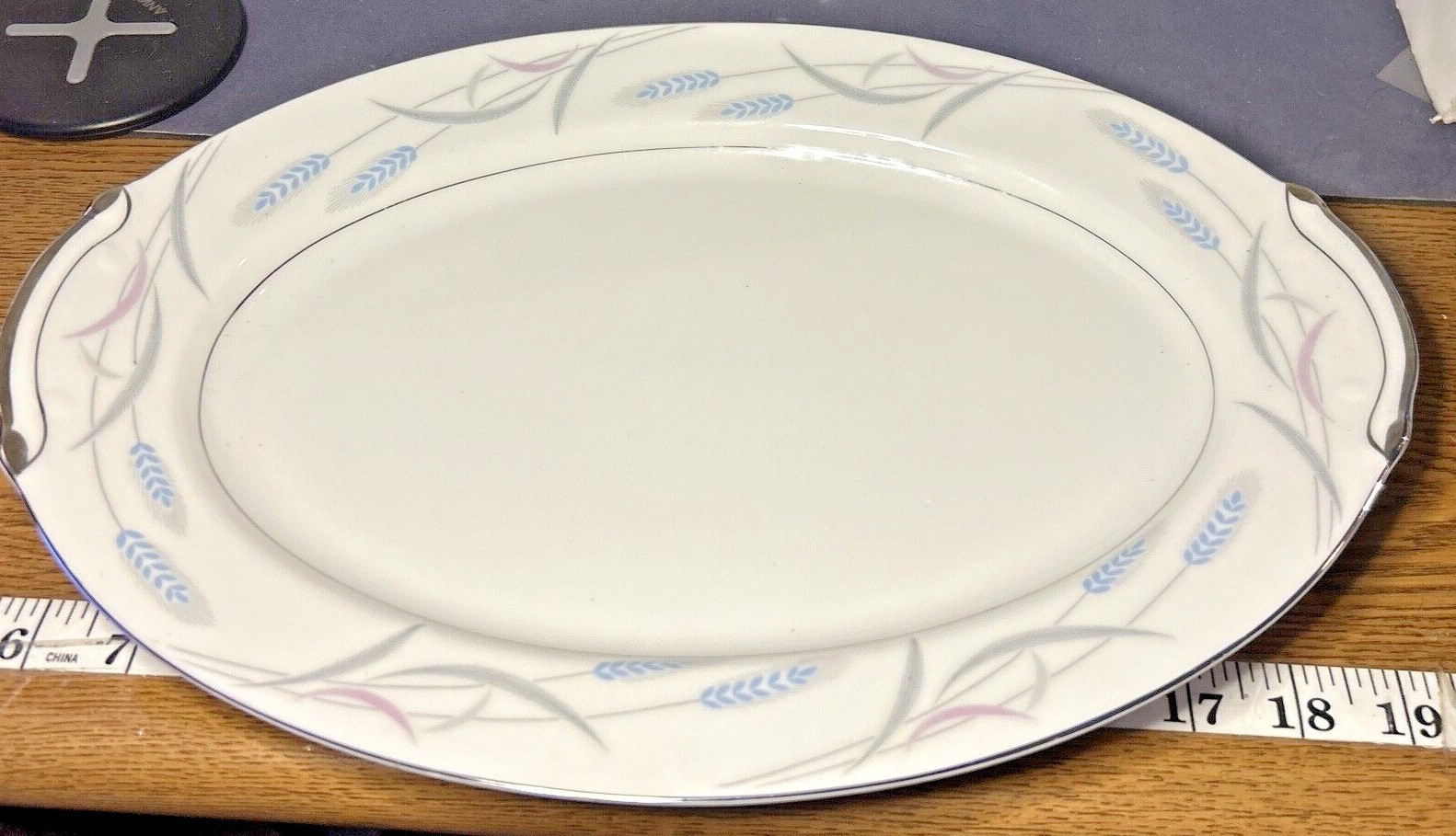 Vintage Valmont China “Royal Wheat” Saucer Bowl Salt Pepper Gravy Trays Japan