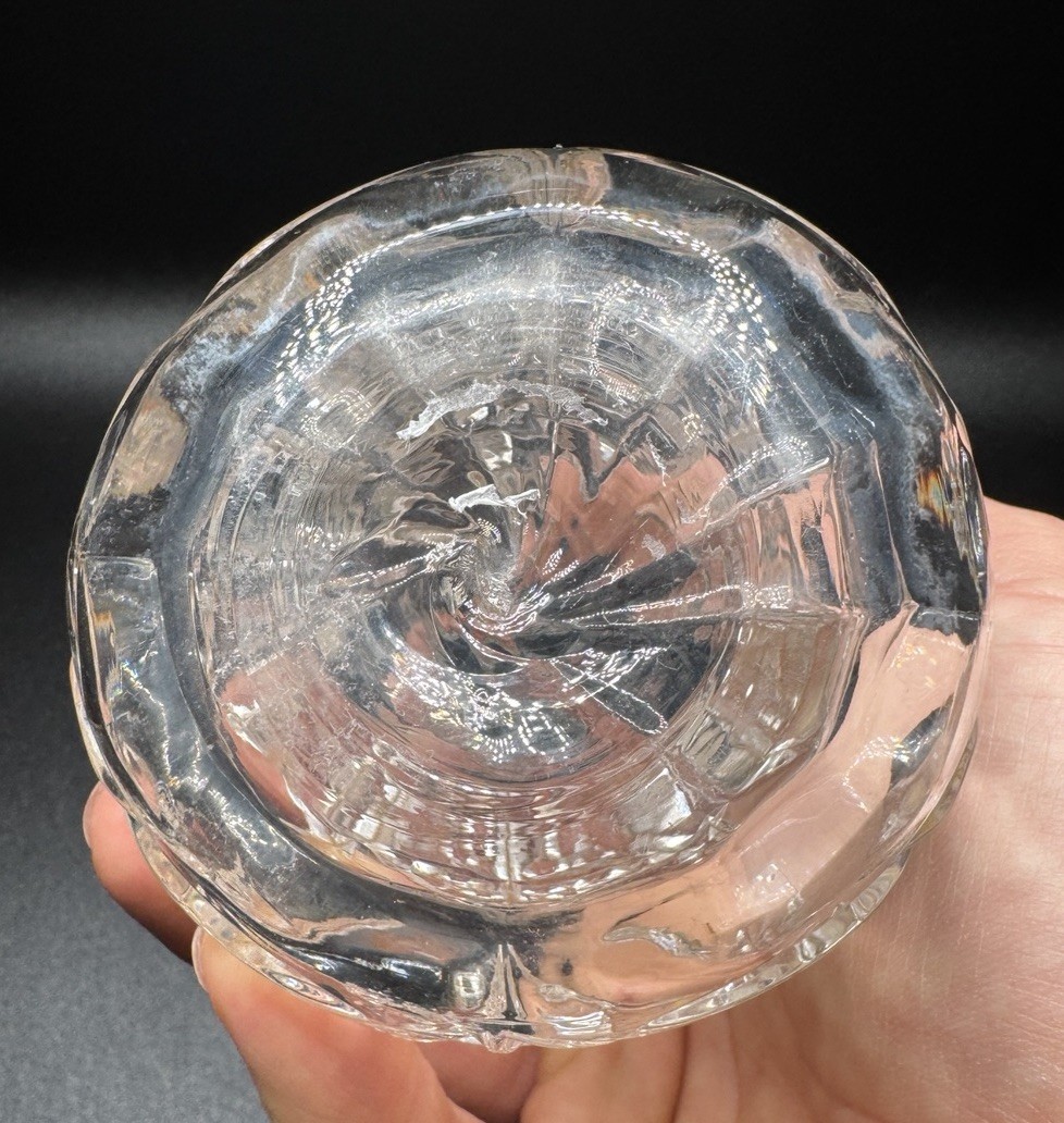 Antique New Martinsville No. 500 Wetzel Glass Cruet EAPG Manganese Glow 1905
