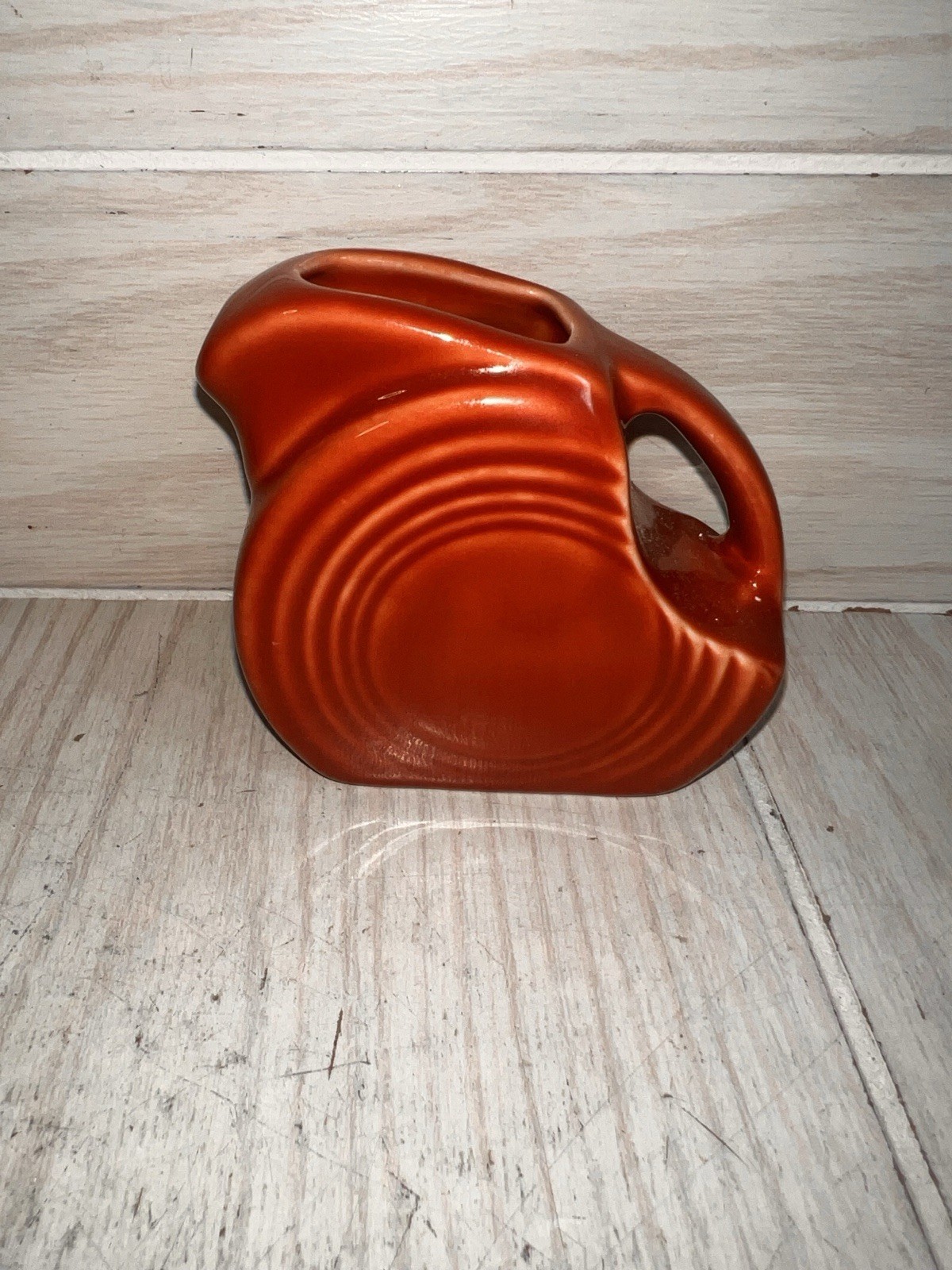 Fiesta Scarlet PAPRIKA 3-1/2” Mini Disk Pitcher Fiestaware Small Creamer 5oz