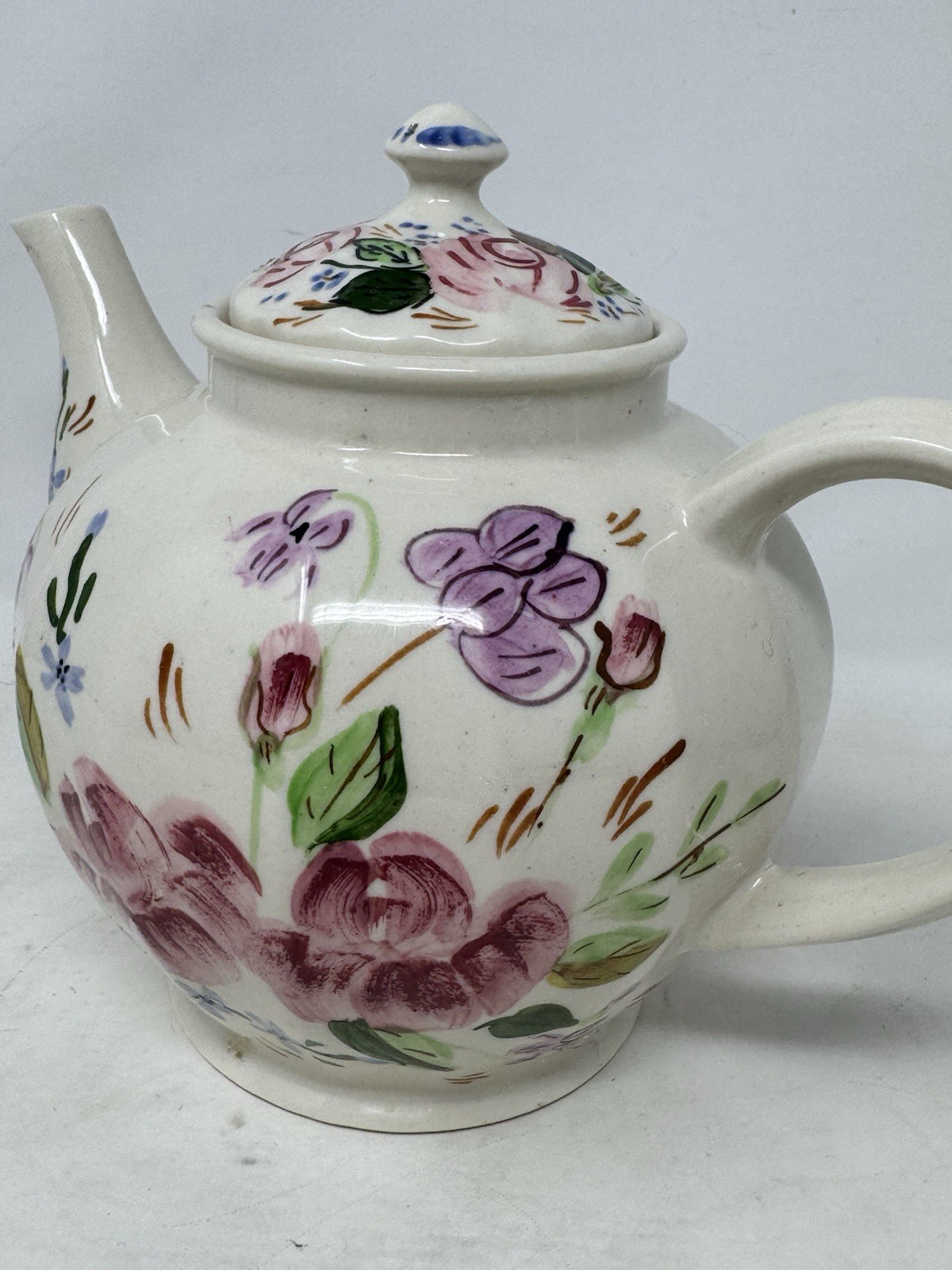 blue ridge southern pottery teapot hand painted VHTF RaRe made in usa vintage