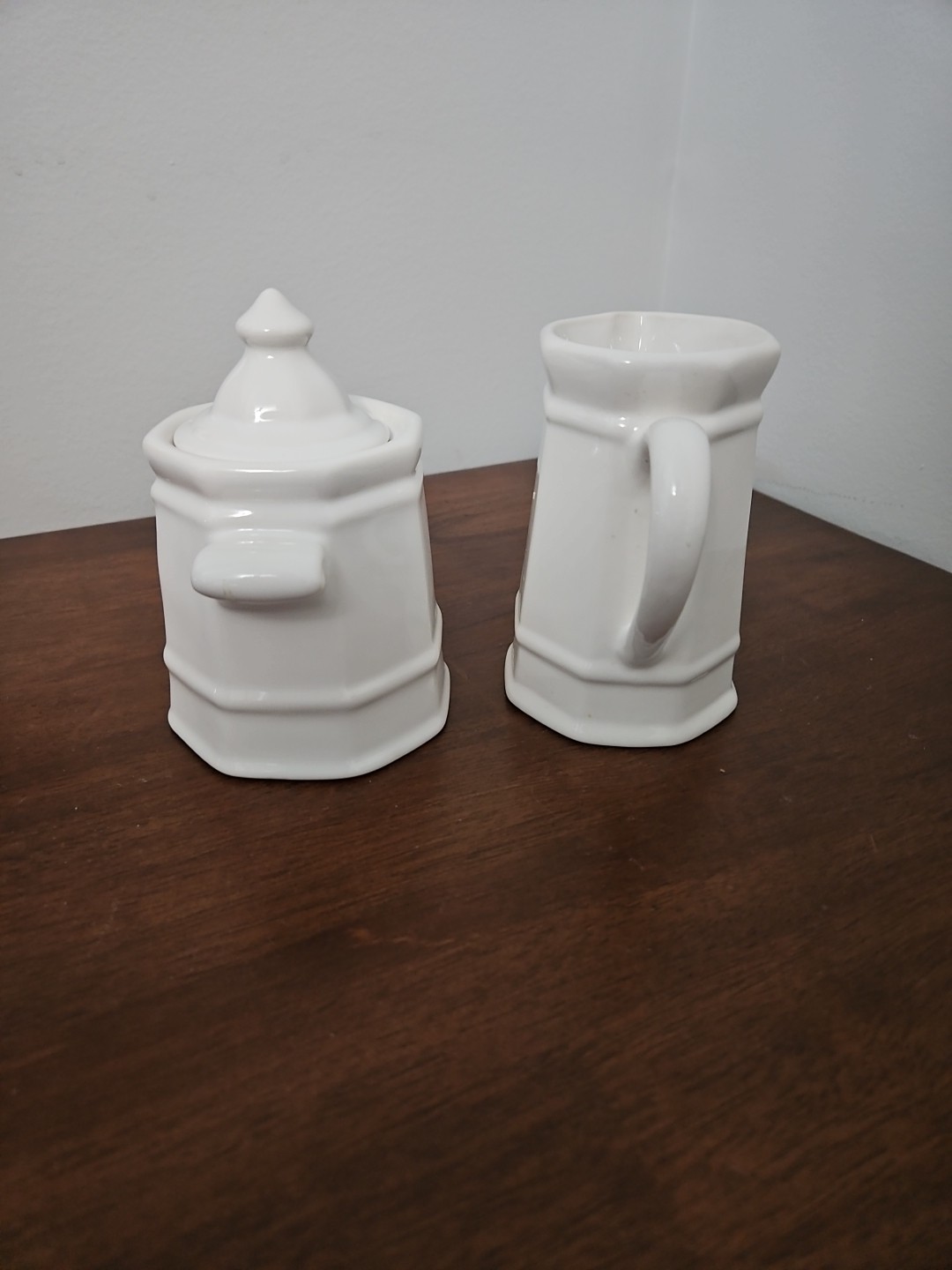 Vtg Pfaltzgraff Heritage White Creamer And Sugar Bowl w/ Lid – EUC