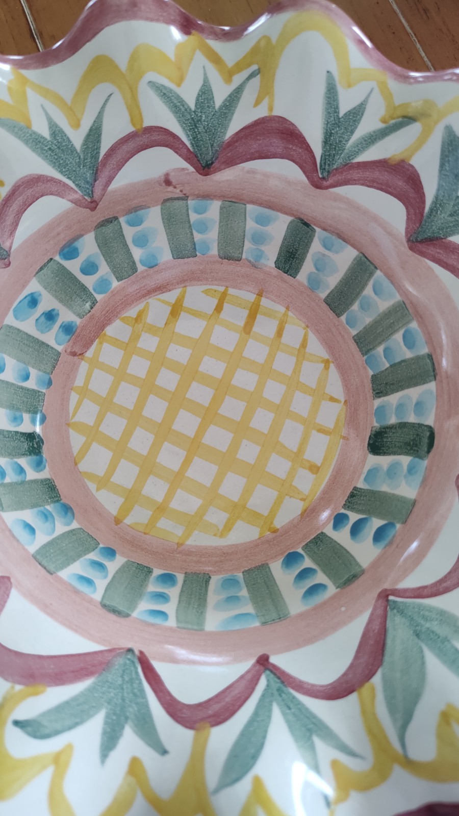 Mackenzie Childs Madison Pattern 8.5″ Pottery Bowl