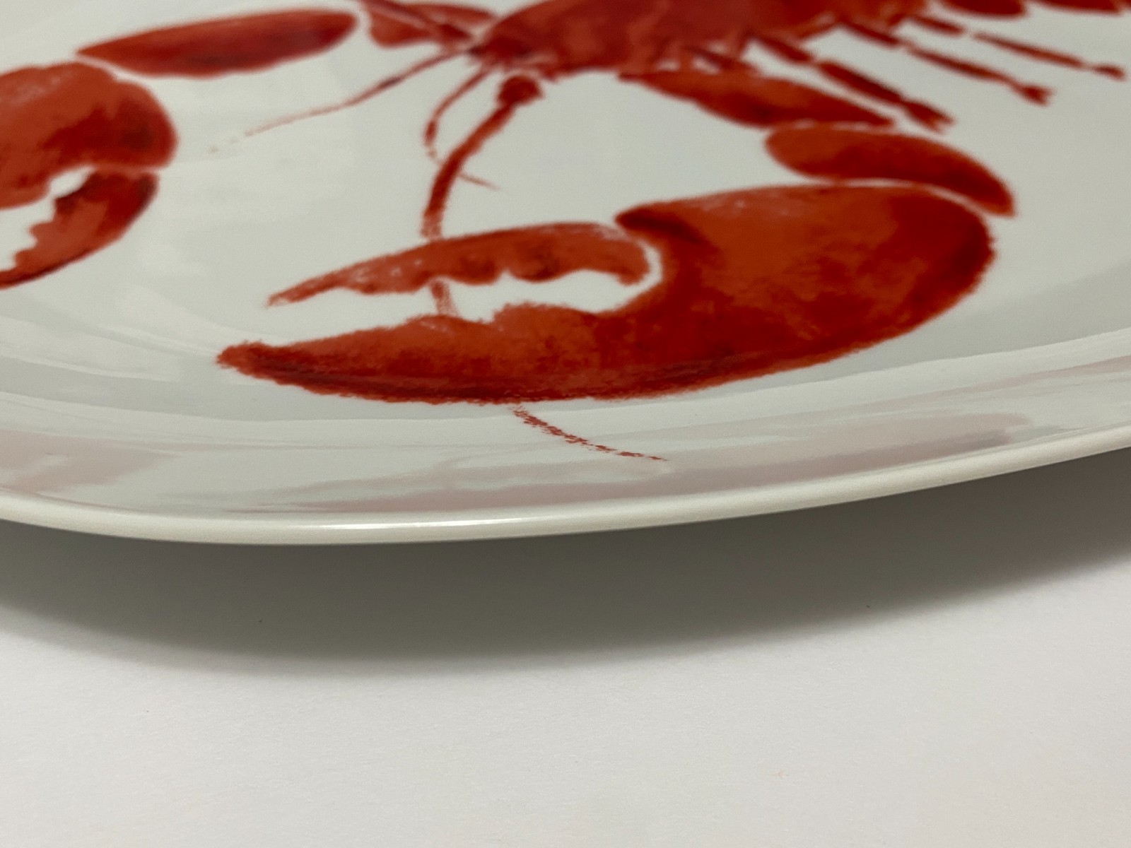 Lobster Serving Platter Studio Nova Red Oval Plate Fine China Y0723 12.5″ x 10″