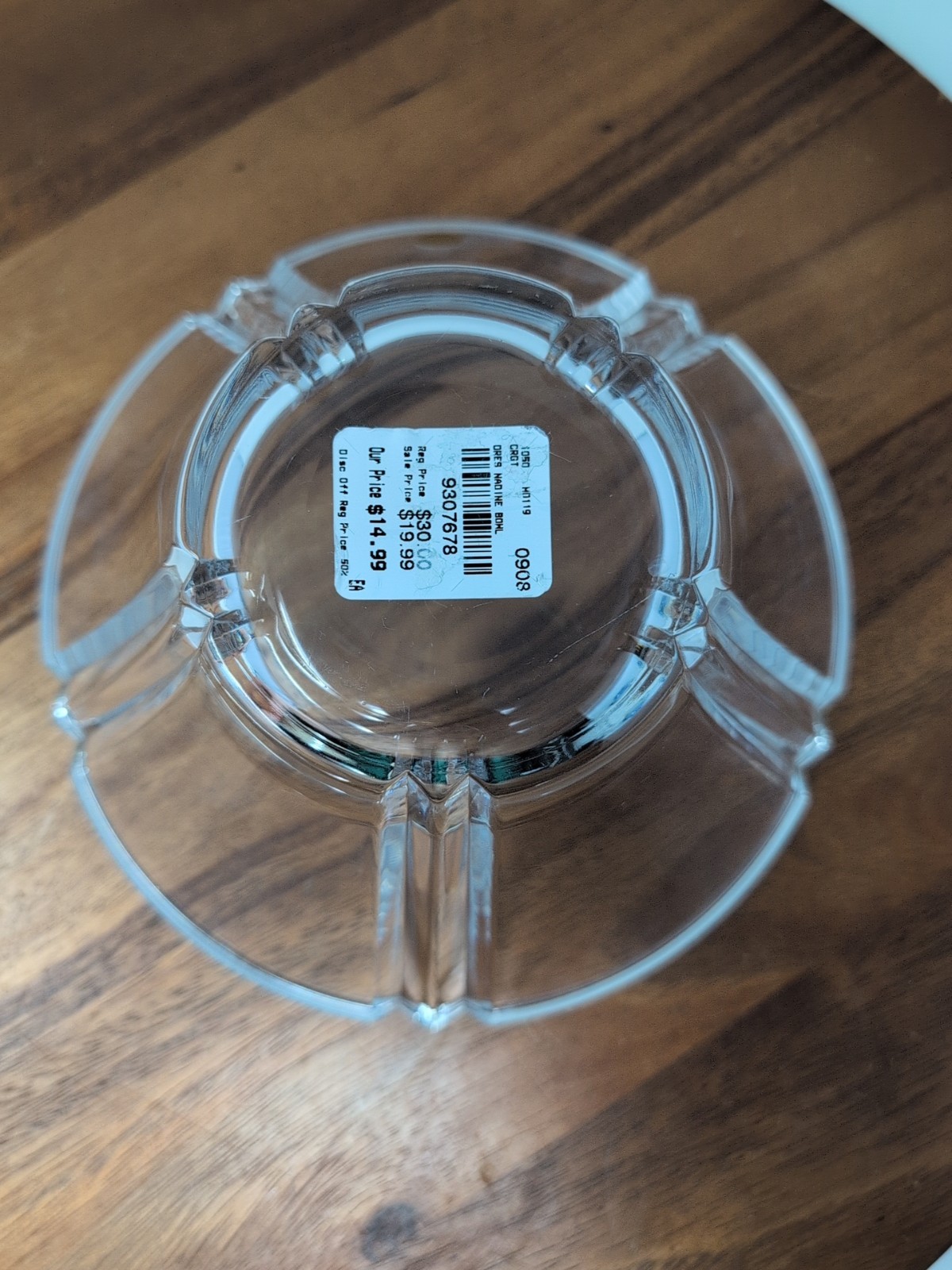 Bleikristall 24% Lead Crystal Des Nadine Serving Bowl bowl 8 In