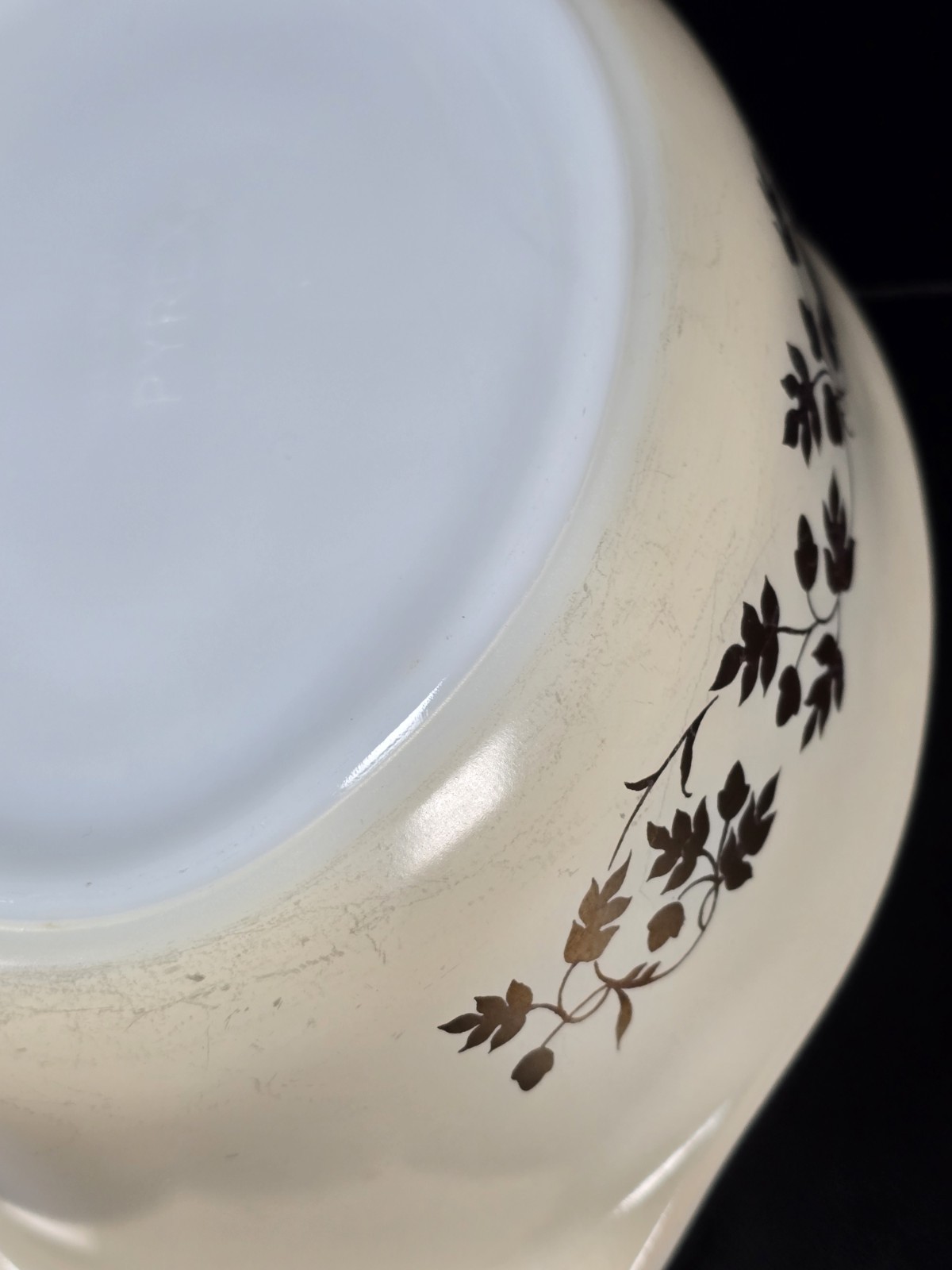 PYREX Golden Acorn Divided Dish and Oval Casserole w/ Lids PYREX Lot of 2