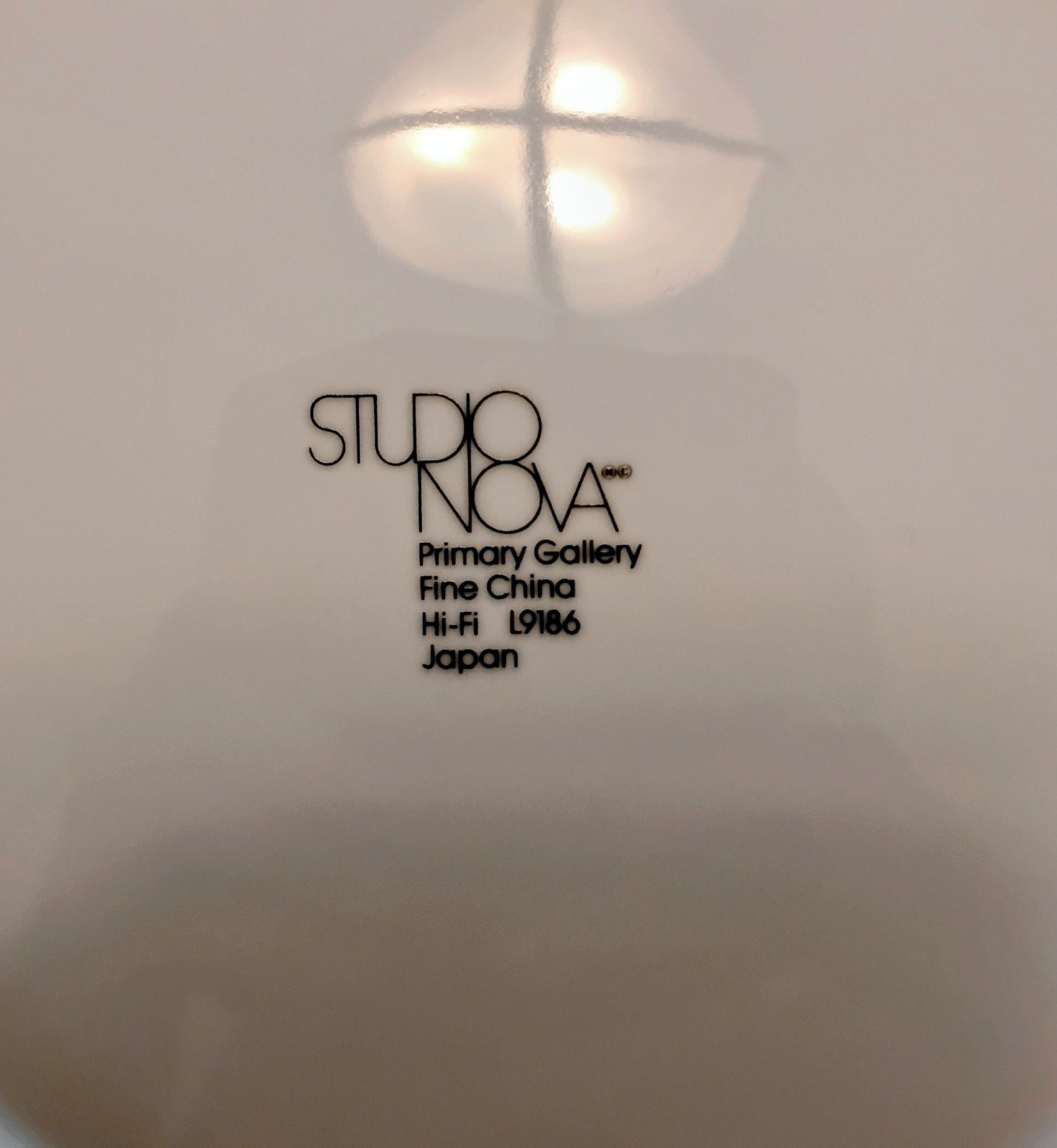 Studio Nova HI Fi Primary Gallery 4 Dinner Plates 10.5 Inch. Good Used Condition