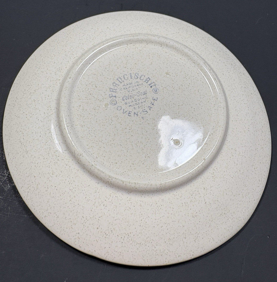 Vintage MCM Franciscan Starburst Atomic Space Age Design 6.25 in Plate Set of 4