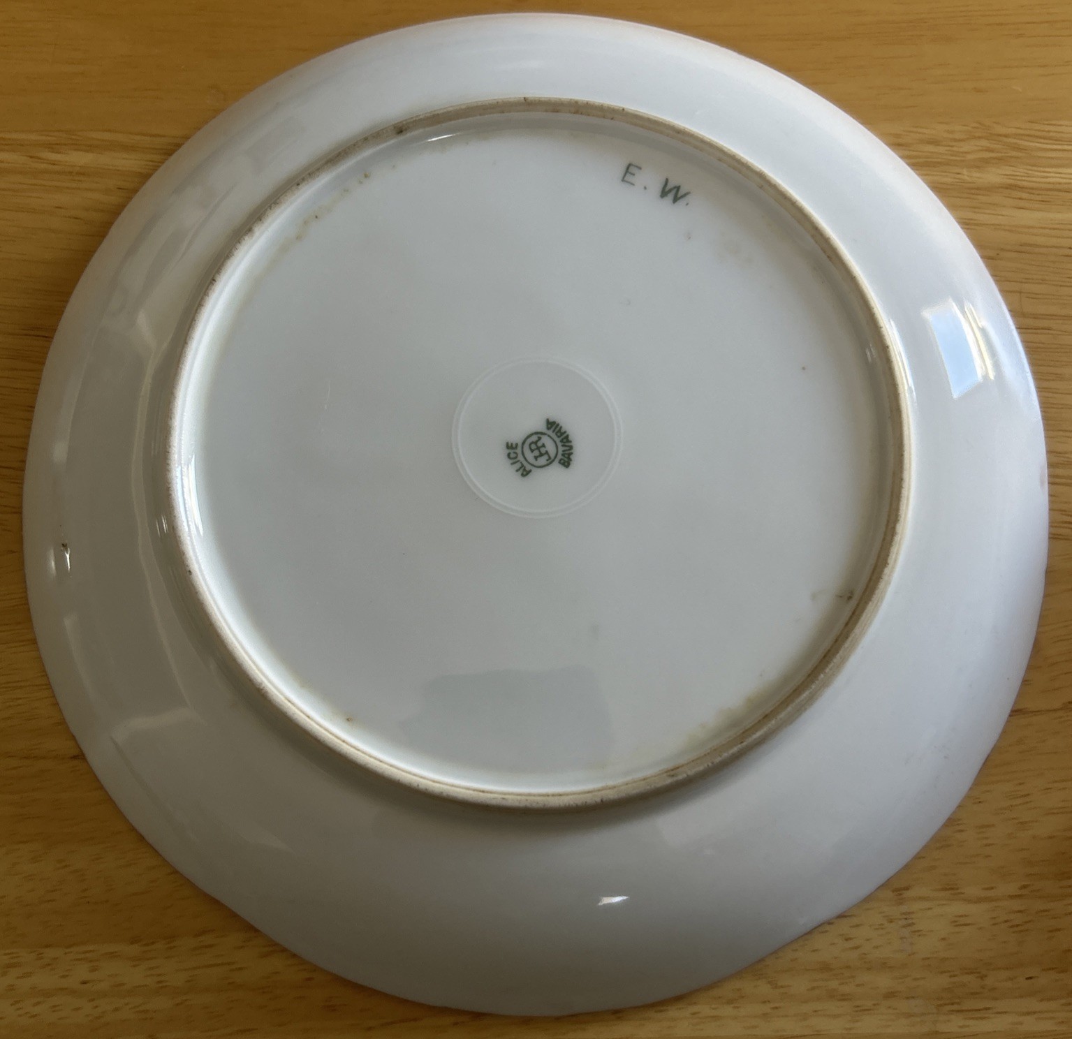 VINTAGE JHR ALICE BAVARIA CHINA HAND PAINTED FLORAL 8.25” PLATE