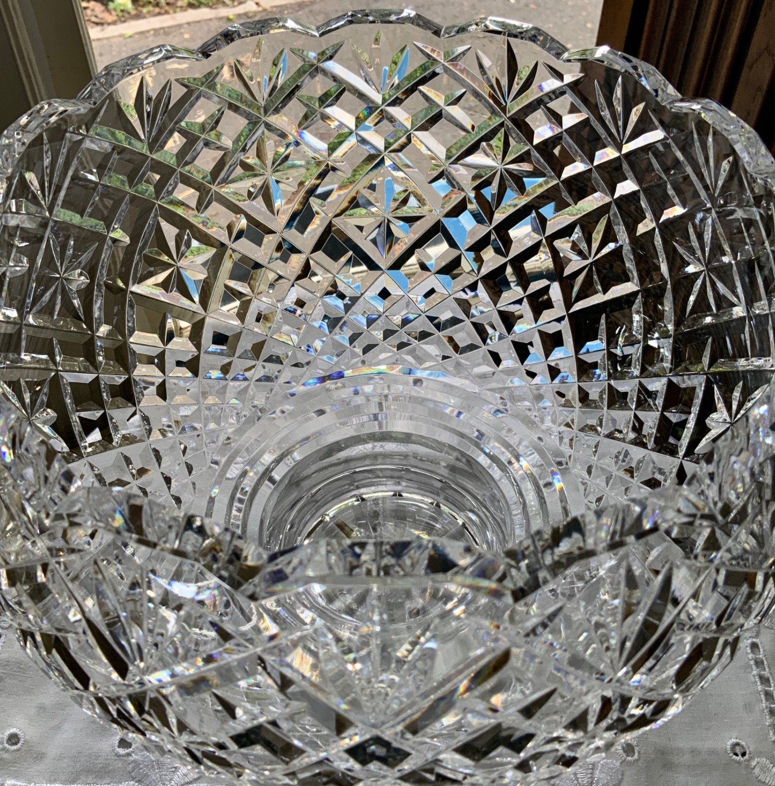 WATERFORD CRYSTAL PERIOD COLLECTION 9.5″ CENTRE BOWL PUNCH BOWL #296/871 IRELAND