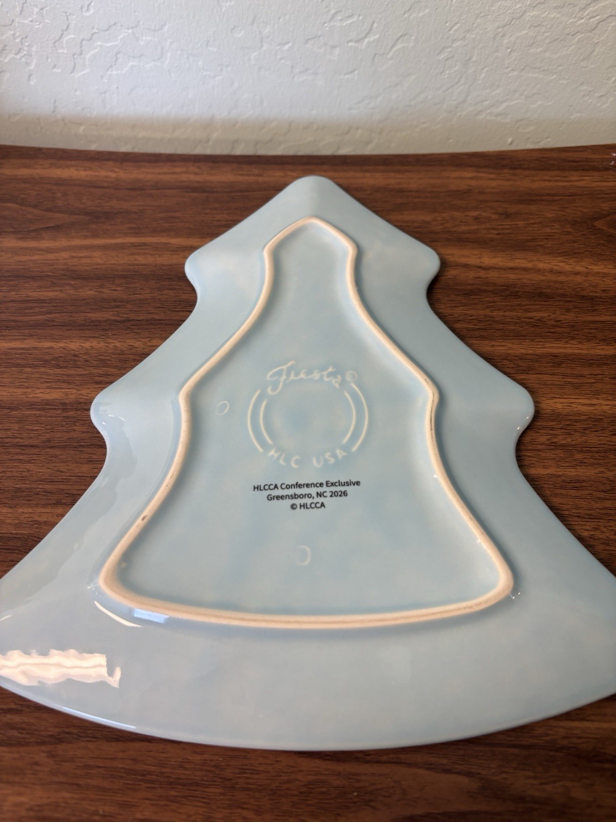 Fiesta HLCCA Tree Plate Atomic Pine On Sky 2026 Conference Exclusive Fiestaware