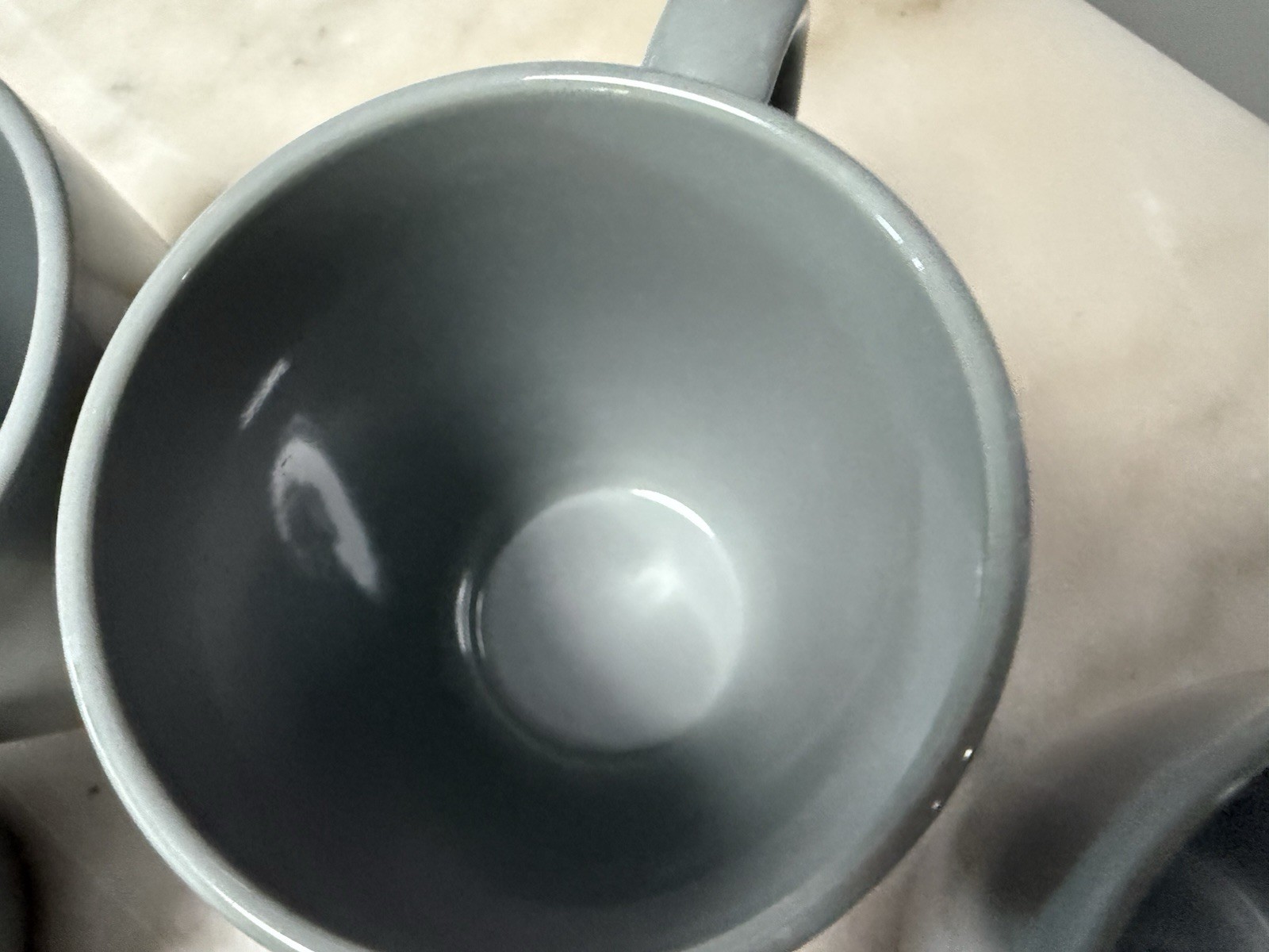 4 Corelle Coordinates Stoneware Stoneware Gray Coffee Mugs Cups 11 Oz