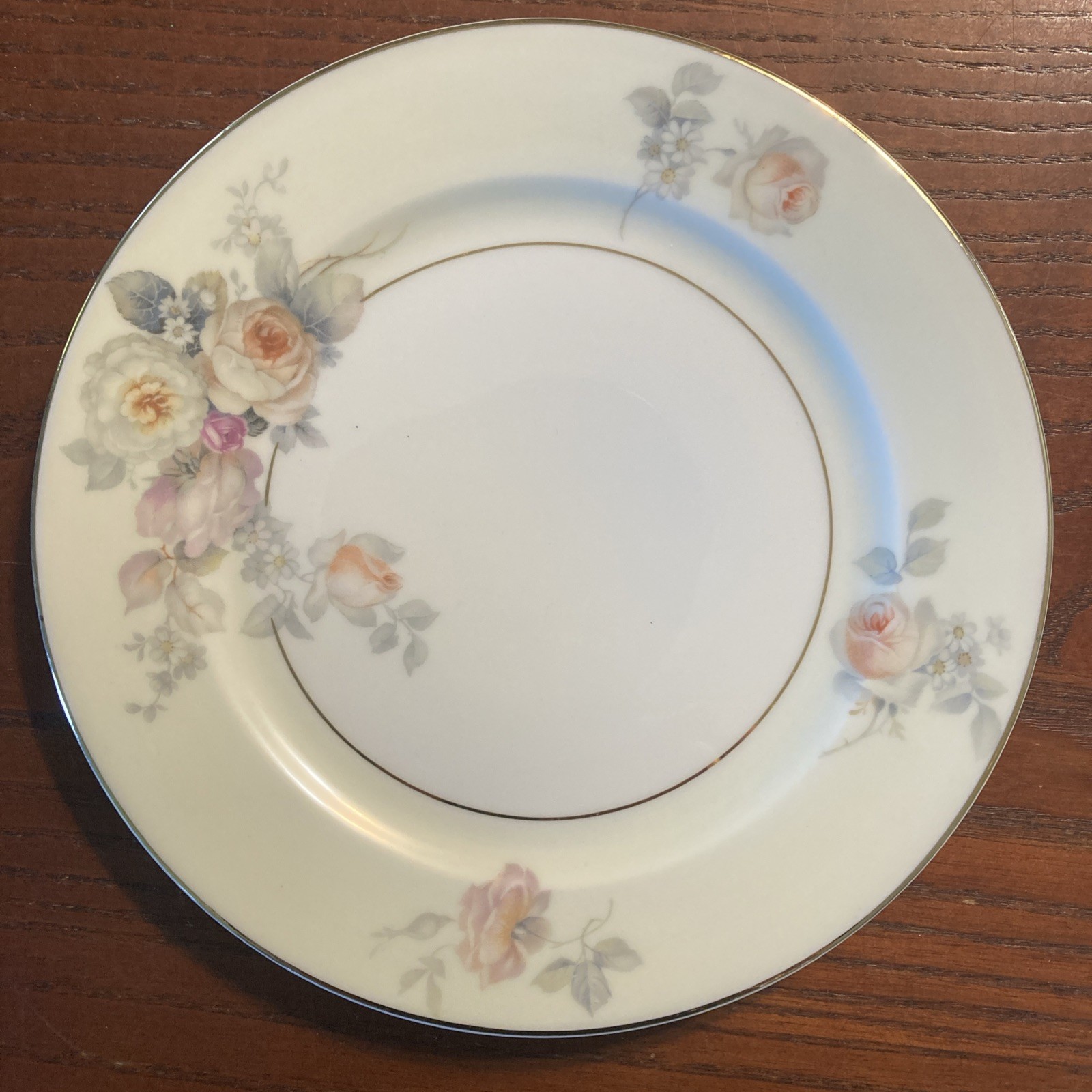 9 Vintage Mismatched China Lunch Cake Plates Floral Design @ 7.25-8.25” Dia