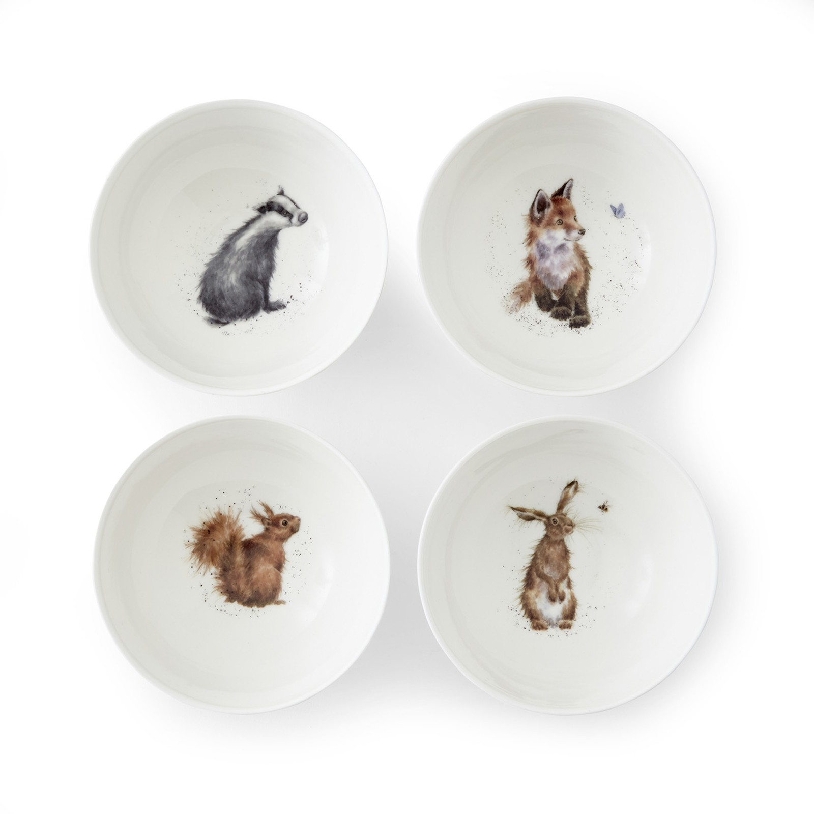 Fine Bone China Cereal Bowls 6.1″ , Set of 4 -Microwave & Dishwasher Safe