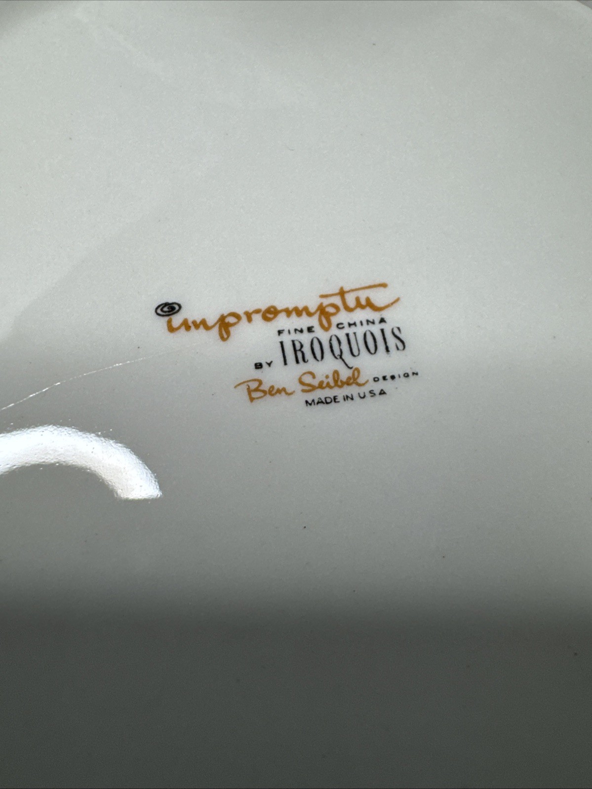 MCM Iroquois Impromptu by Ben Seibel Atomic Burst 6.5” Small Plate USA 1956 Dl