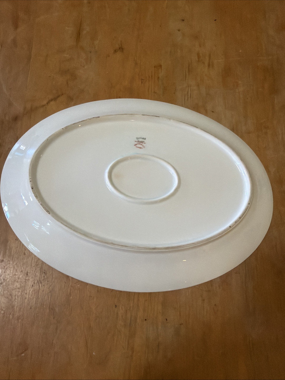 Haviland Limoges 14″serving platter Albany Schleiger 107 gold trim Greek key VTG