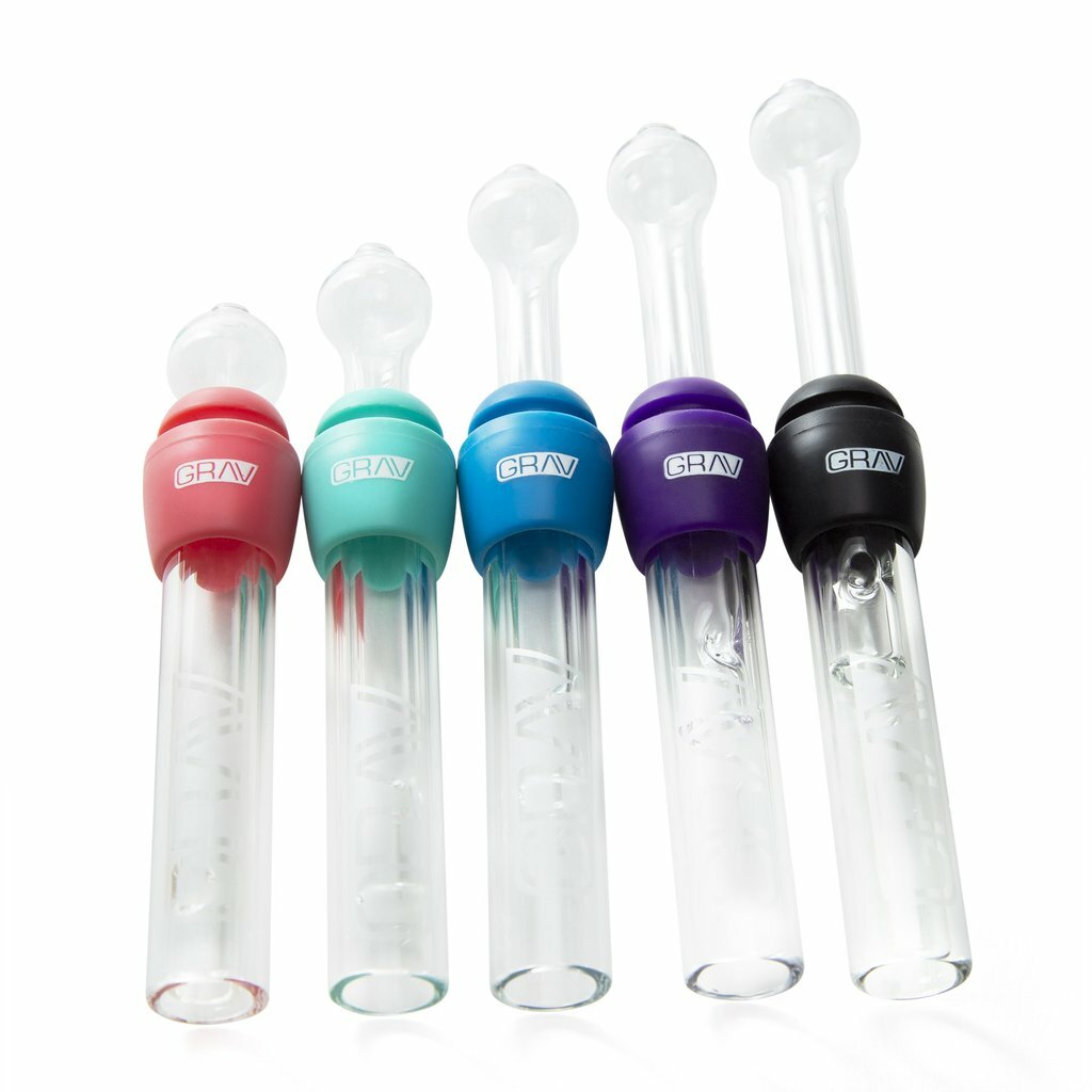 GRAV Glass Tube Taster- PINK- Silicone Grommet