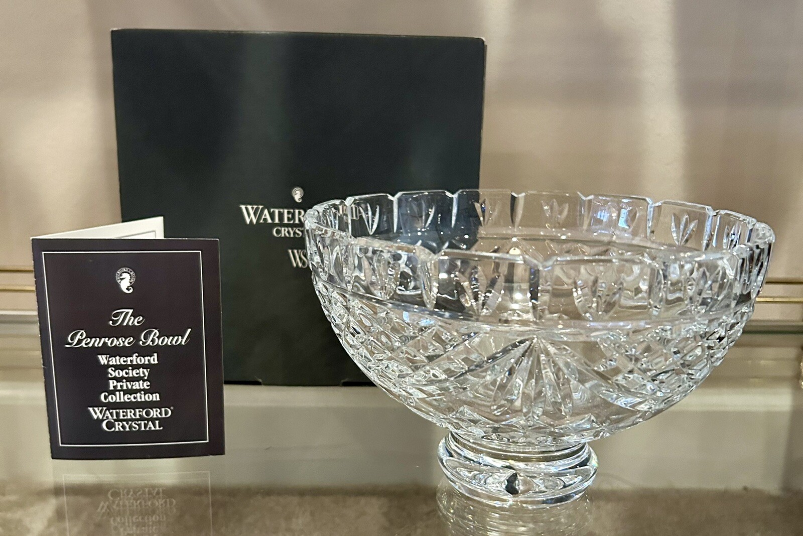 Waterford Crystal Penrose Bowl Society Private Collection NIB