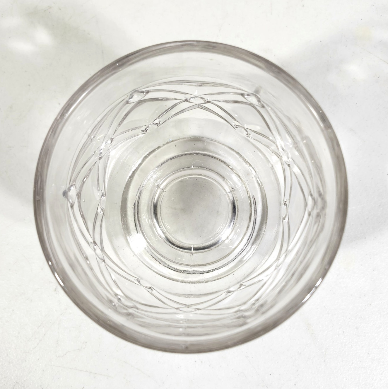 Antique Pressed Spoon Holder Glass Spooner 4.5″ Dish Home Decor