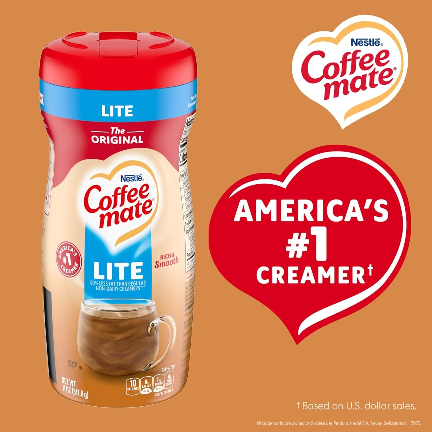 Nestle Lite Non-Dairy Coffee Creamer 11 oz Pack