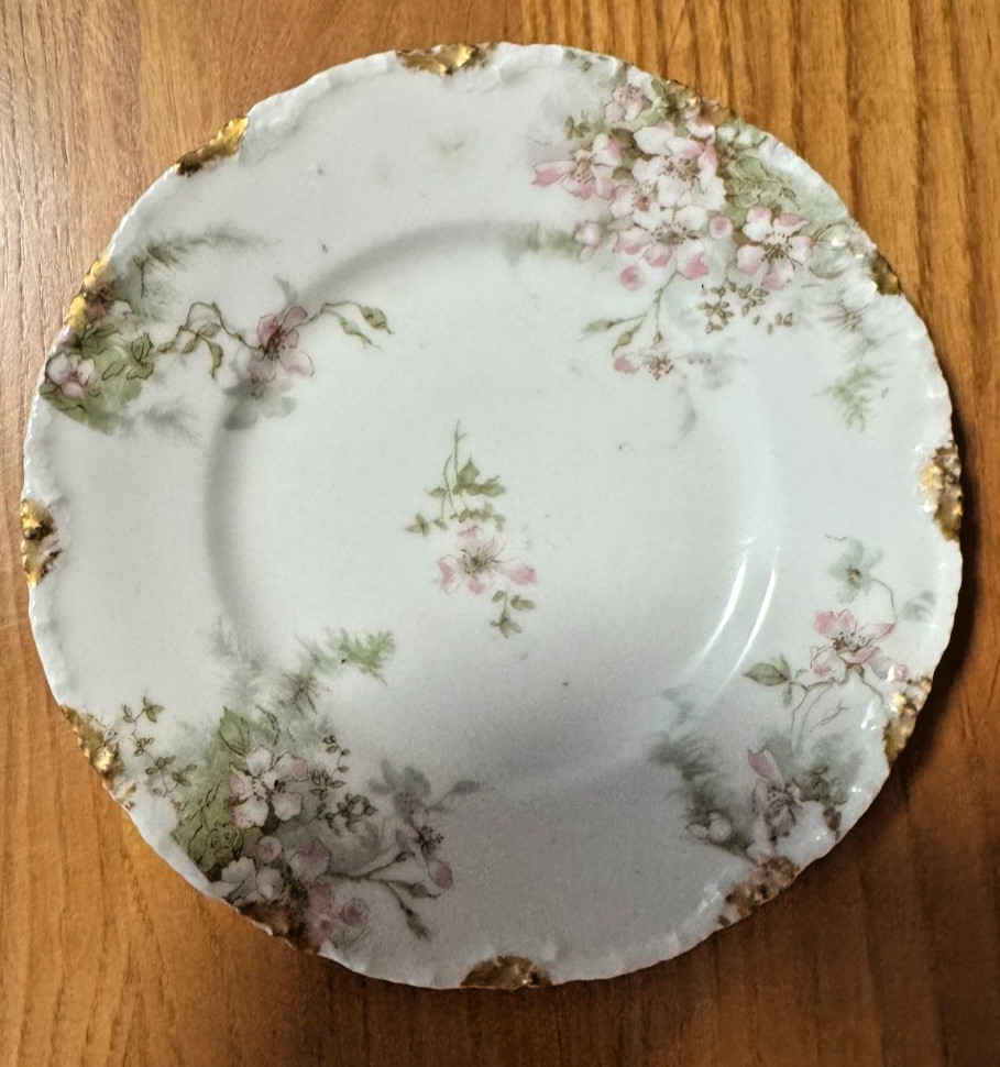 6 Theodore Haviland Schleiger 146, 6 1/4″ Plates, Limoges, France , Pink – DS31