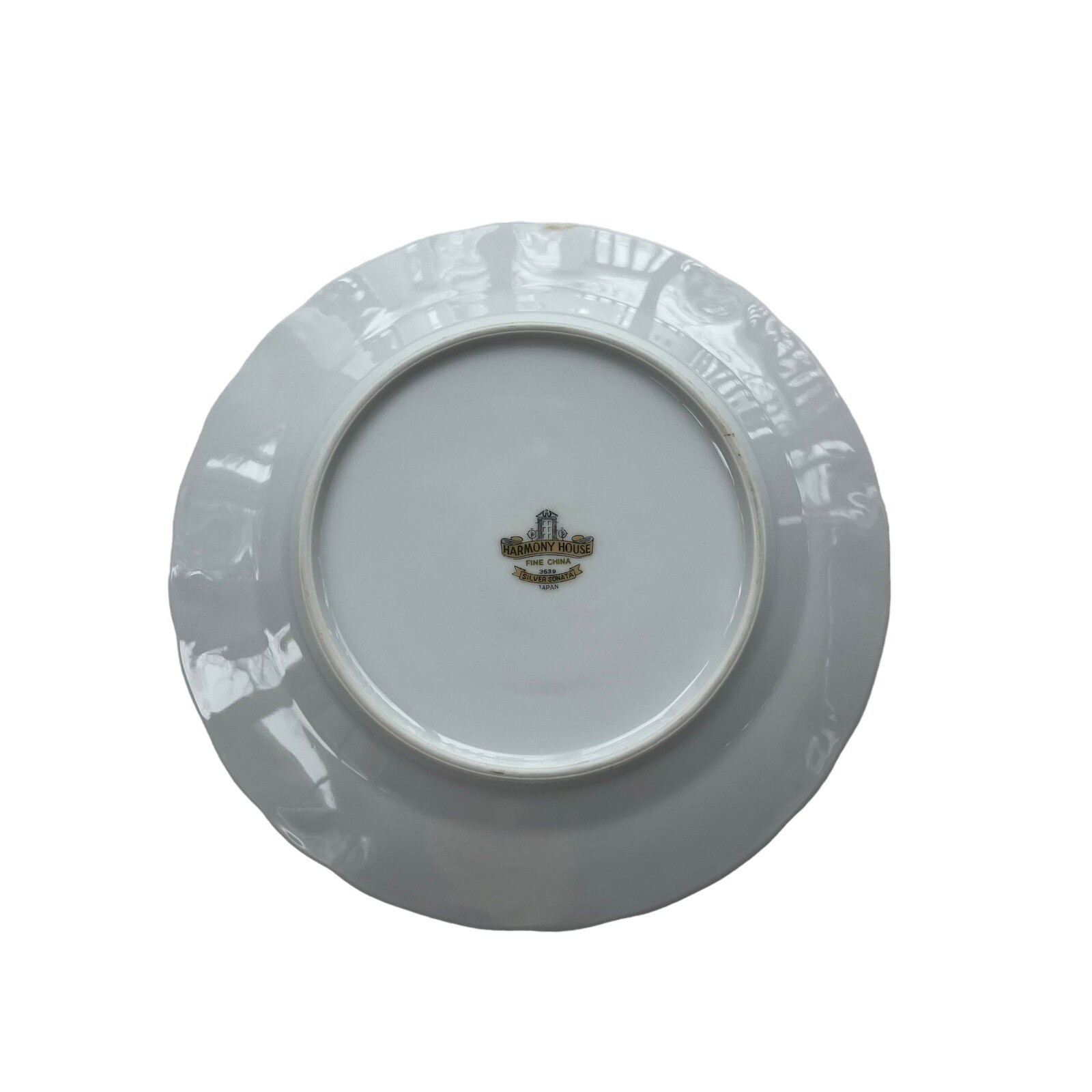 Vintage 1963 Silver Sonata By HARMONY HOUSE FINE CHINA 6.5 in Bread Butter Plate