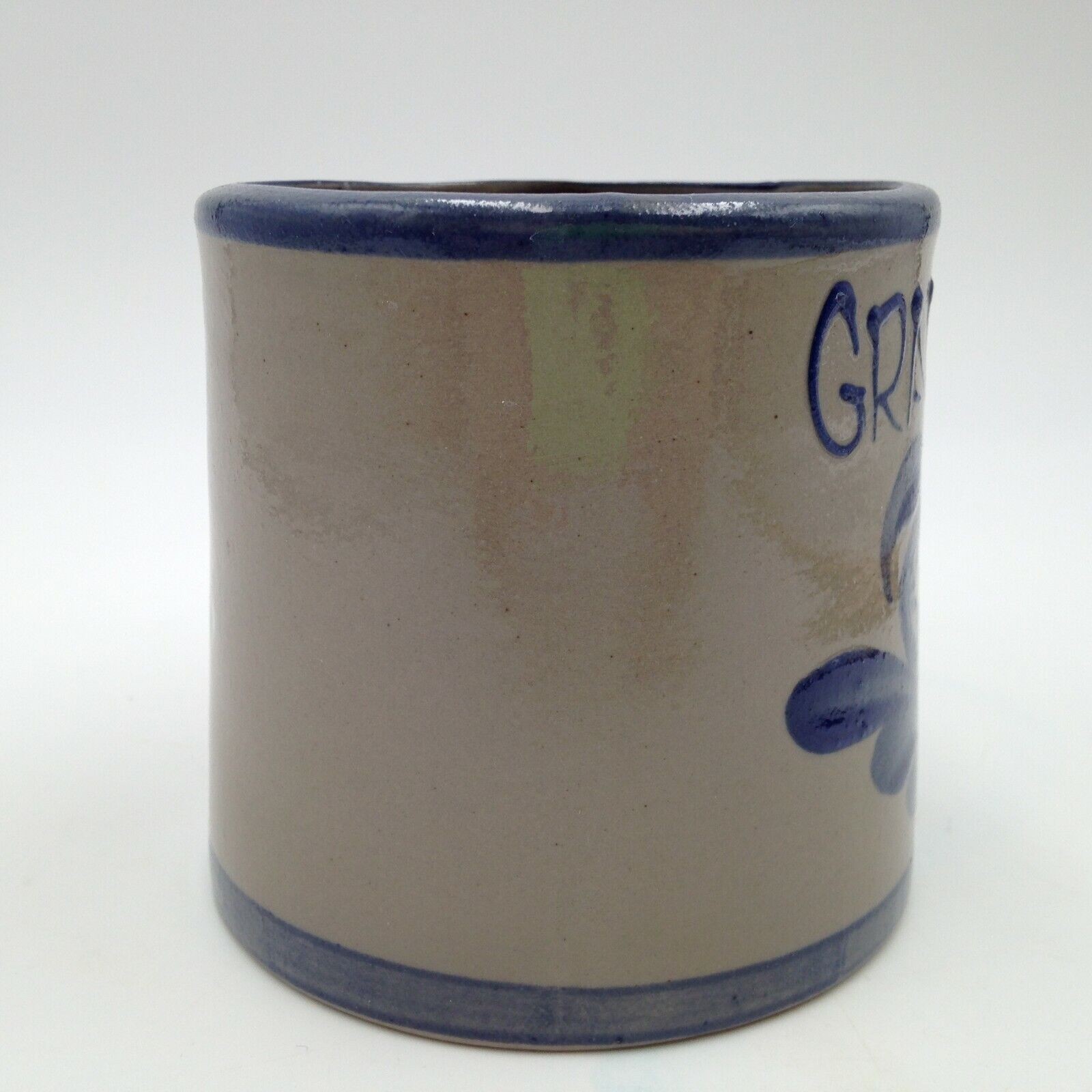 Beaumont Brothers Pottery Grandma Mug Heart Salt Glazed Handmade 1997 Vintage