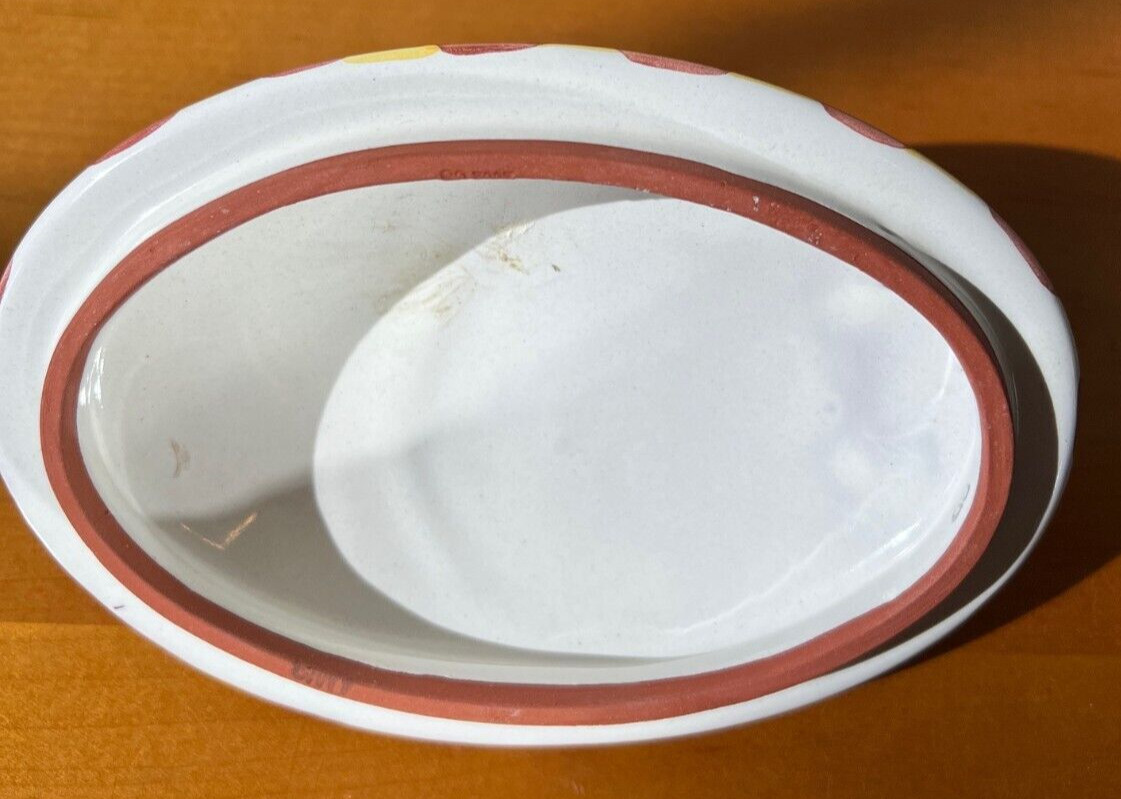 Vintage Mackenzie Childs KEUKENHOFF Chowder Bowl with Lid, 1994