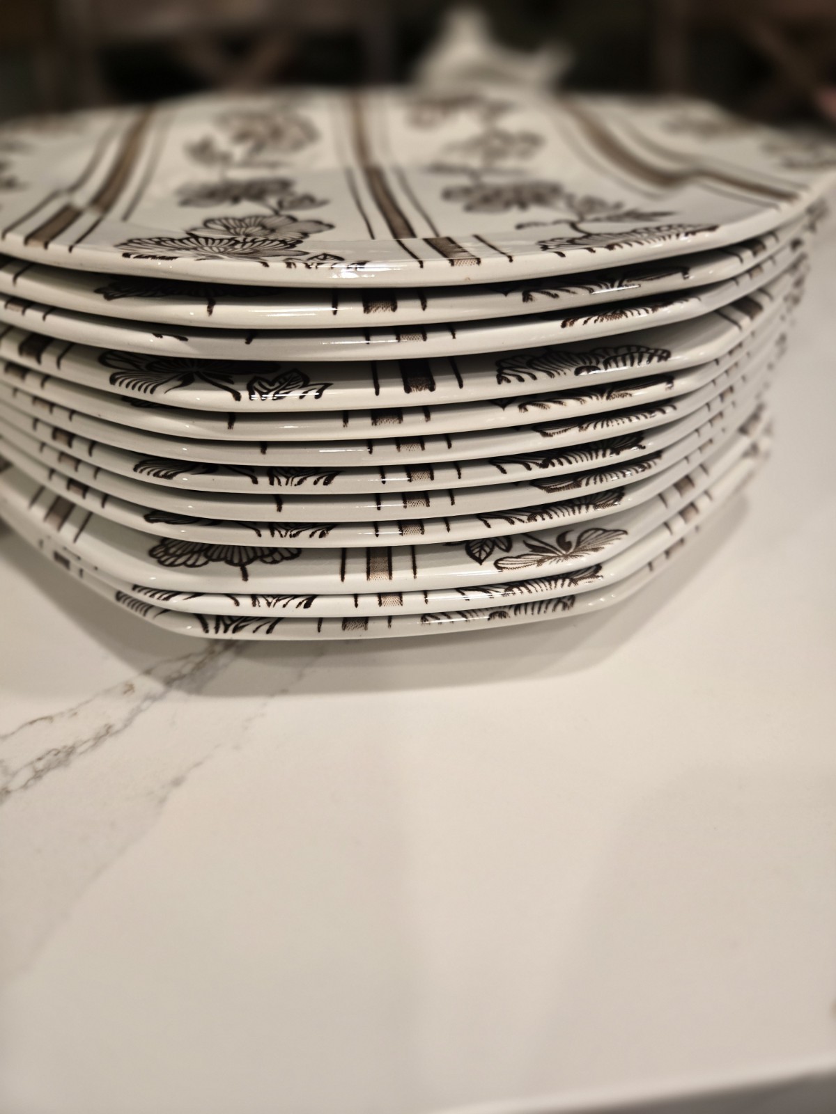 J&G Meakin Royal Staffordshire Lotus Ironstone dinnerware, Place Setting For 12
