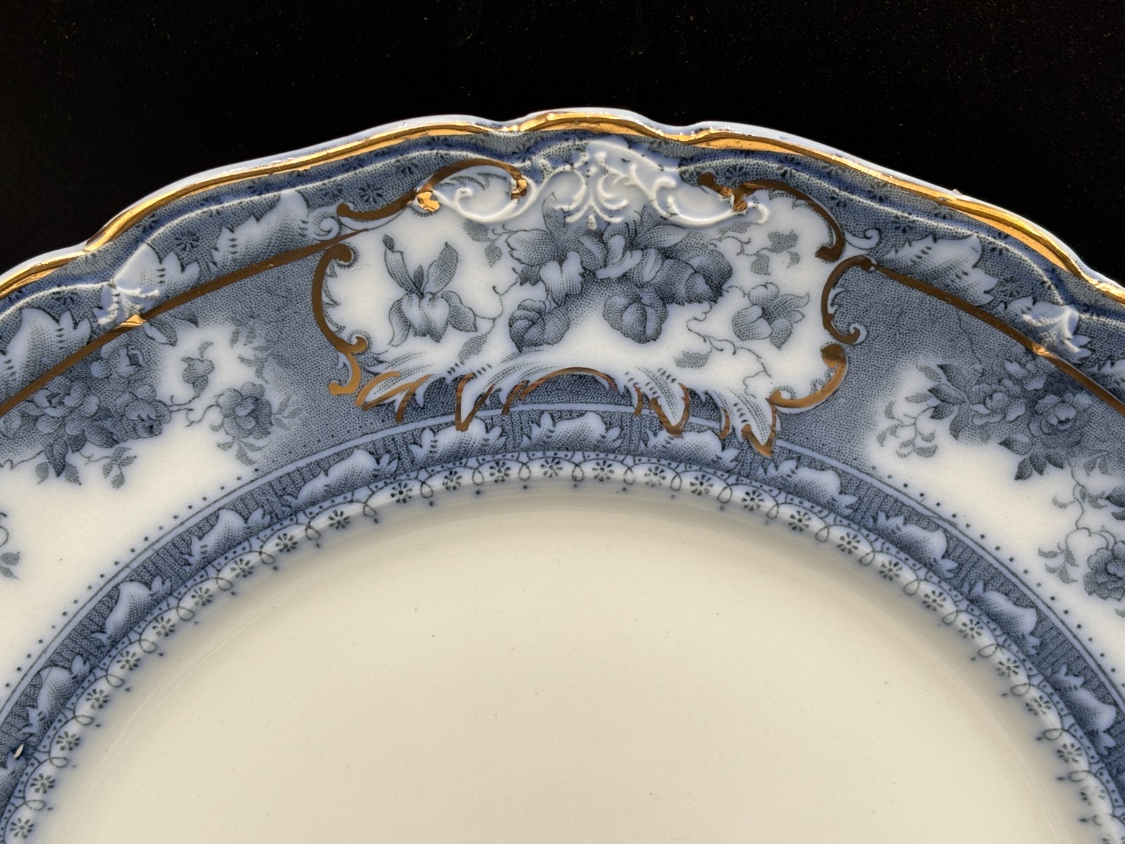 Wedgwood “PHOEBE BLUE” ~ England ~ Set of 4 ~ Dinner Plates ~ 10 1/4″
