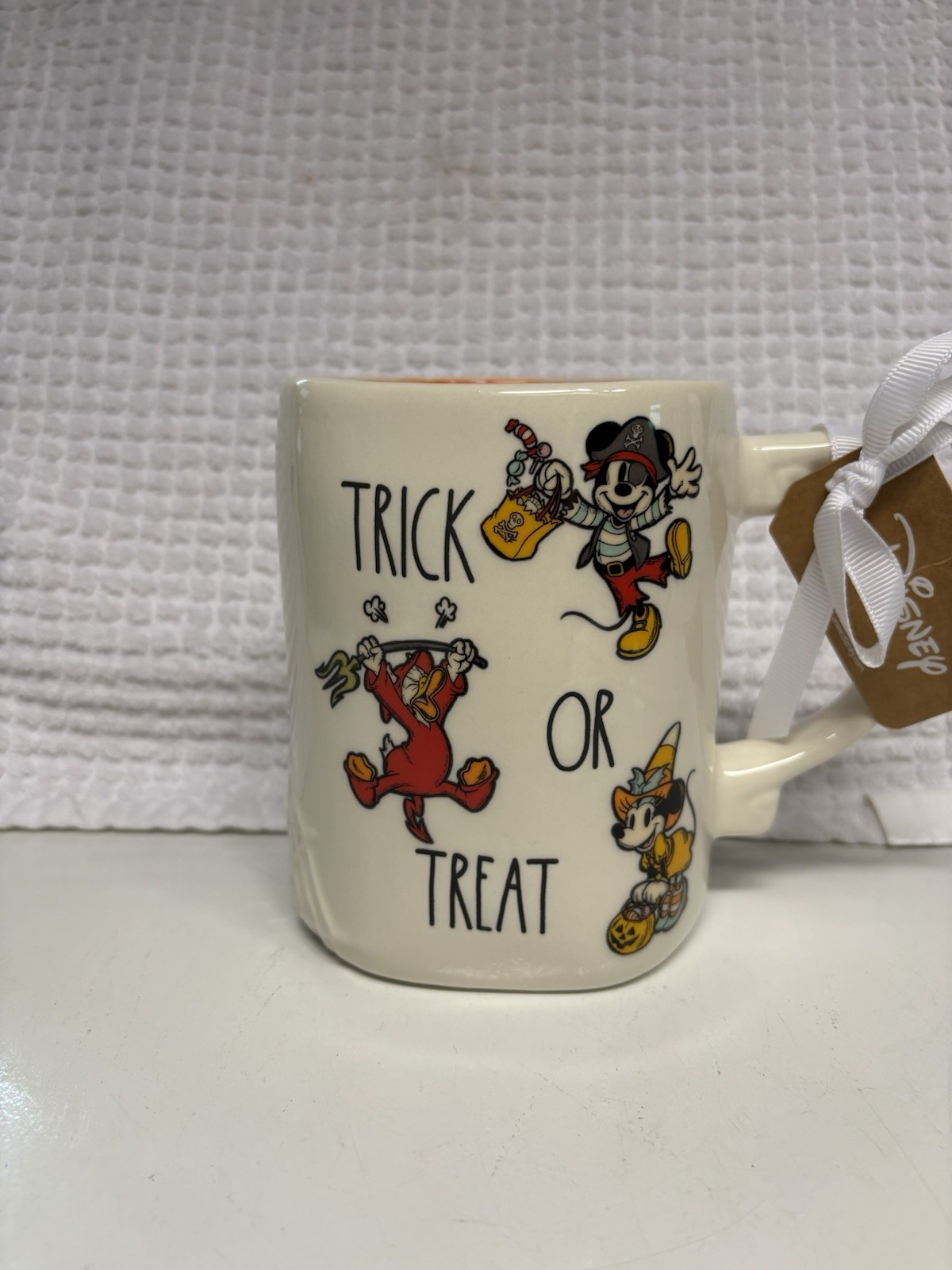 Rae Dunn Disney Mickey & Friends Trick or Treat Halloween Mug New 2026