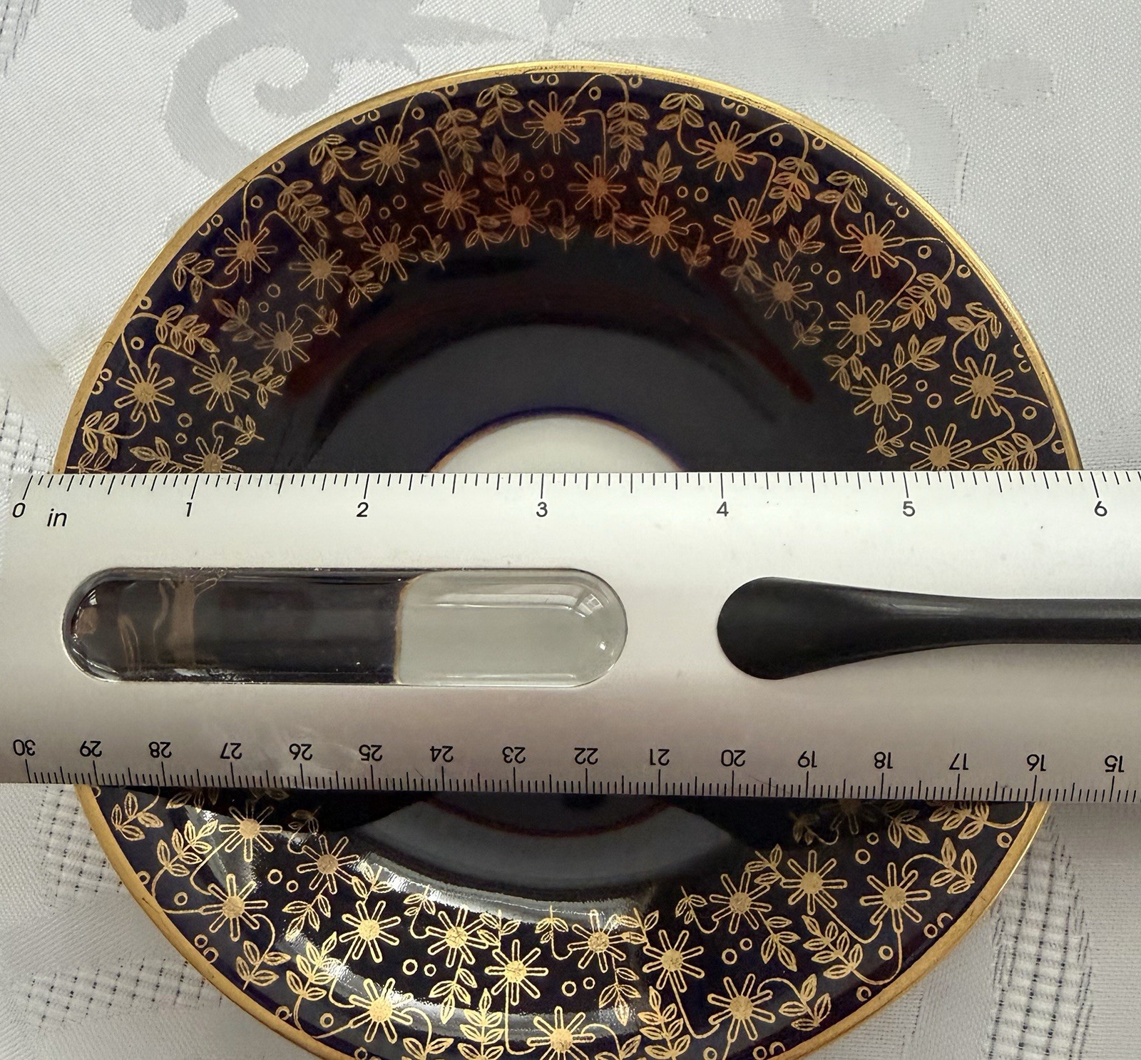 Vintage Echt Weimar Kobalt & Gold Harmonie Pattern Coffee/Tea Set #7243 total 35