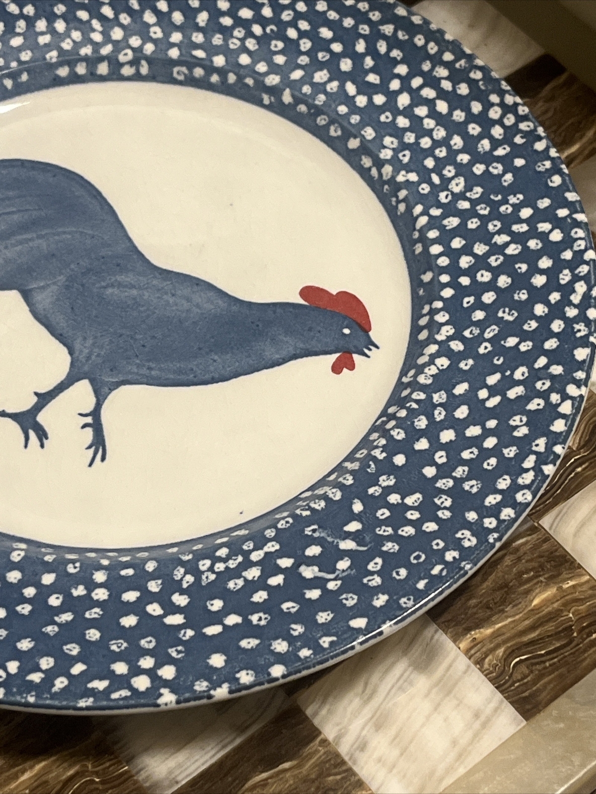 VTG Chanticleer Ictc – Alice Cotterell Rooster 10” Dinner Plate Burleigh England