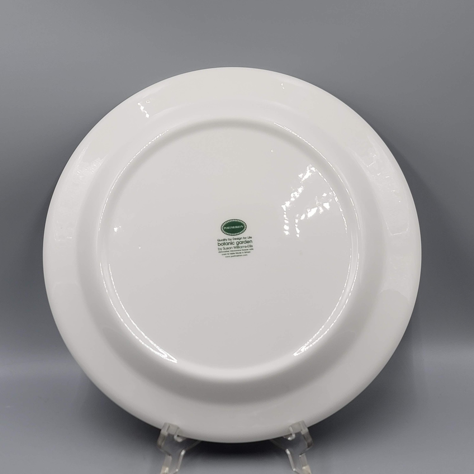 PORTMEIRION BOTANIC ROSES ROYAL HIGHNESS BUTTERFLY 10 1/2″ DINNER PLATE