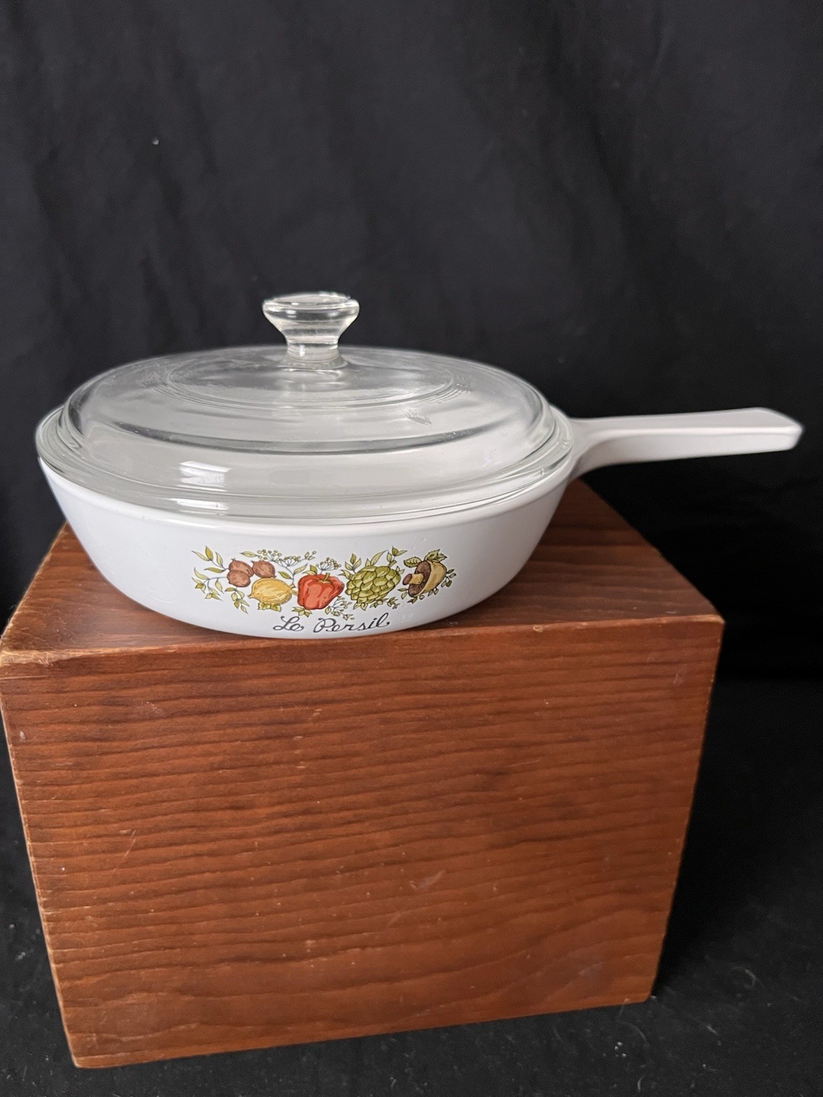 Vintage Corning Ware Spice of Life Le Persil Saucepan P-83-B With Lid 6.5 in