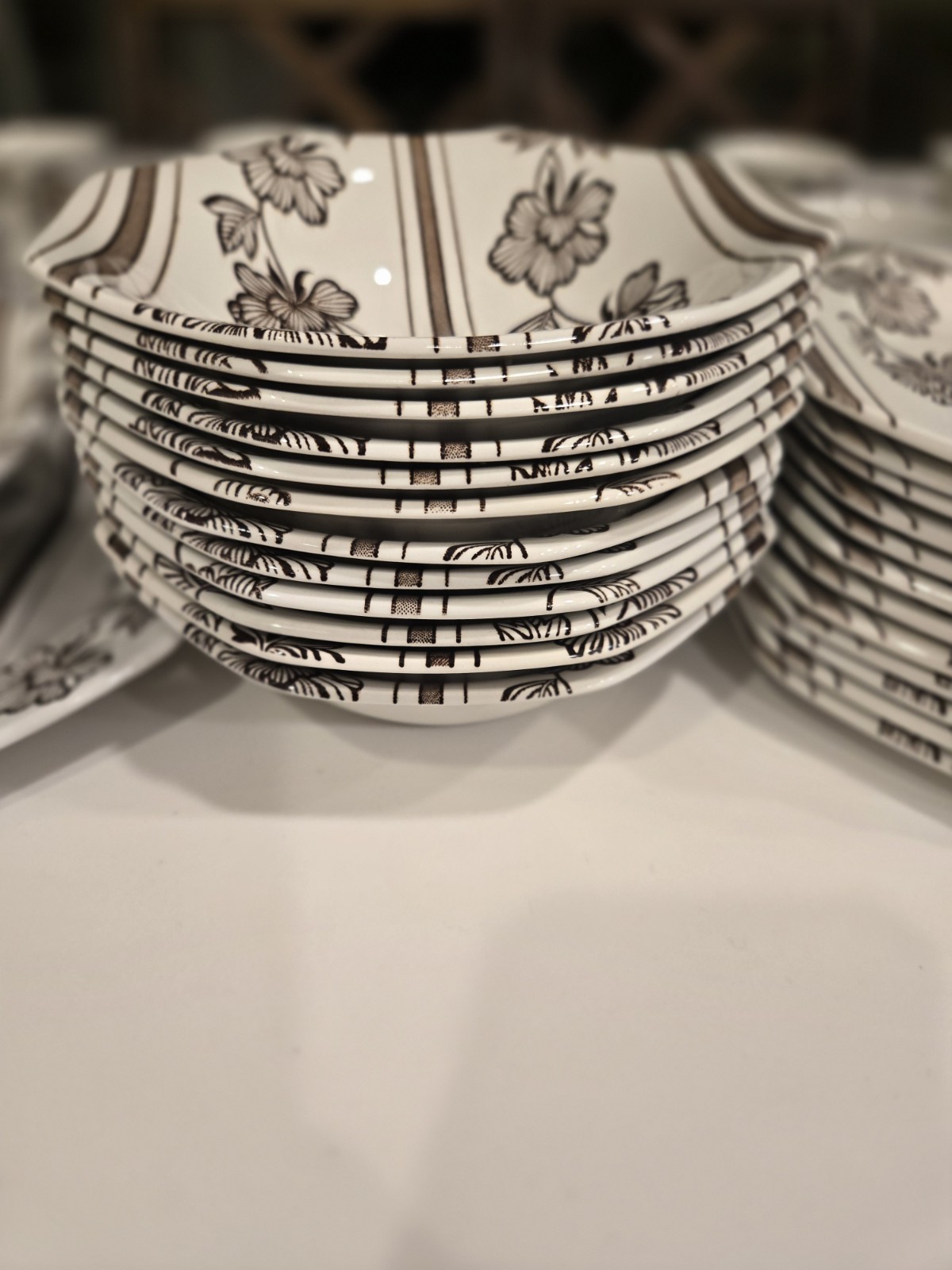 J&G Meakin Royal Staffordshire Lotus Ironstone dinnerware, Place Setting For 12