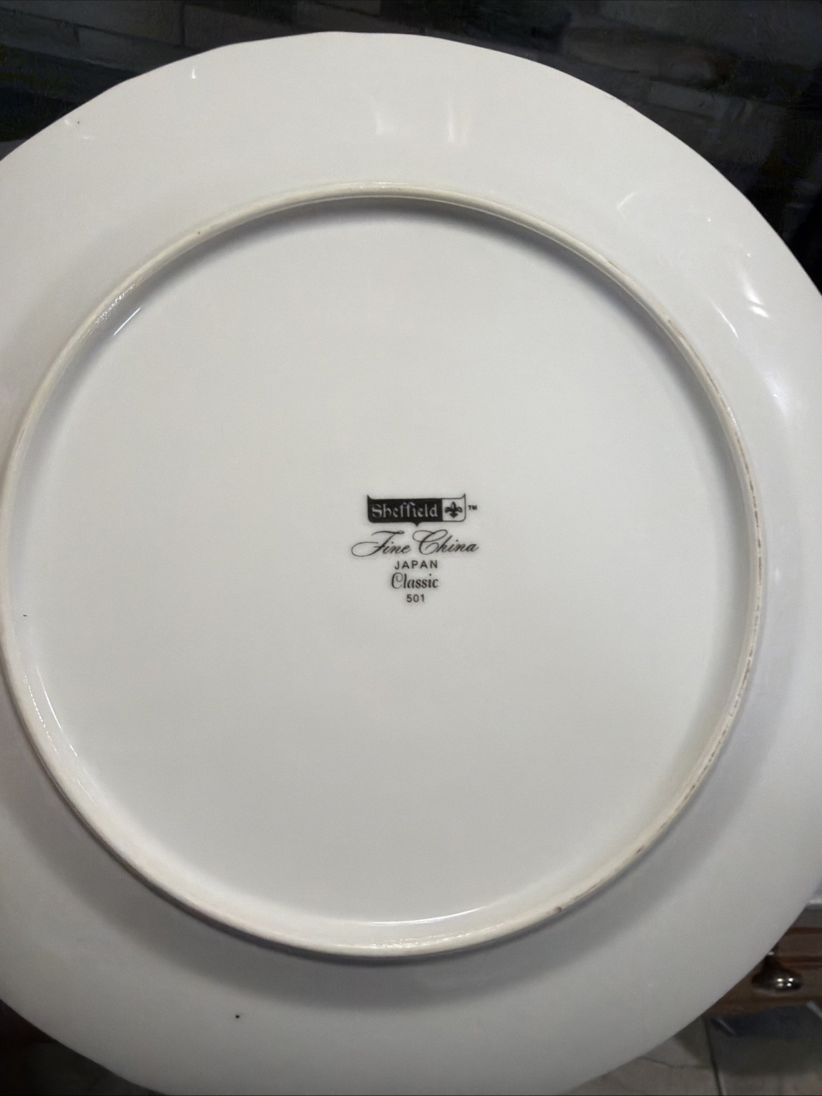 Set Of 4 Vintage Sheffield Fine China Classic 501 Japan Dinner Plates 10 1/4”