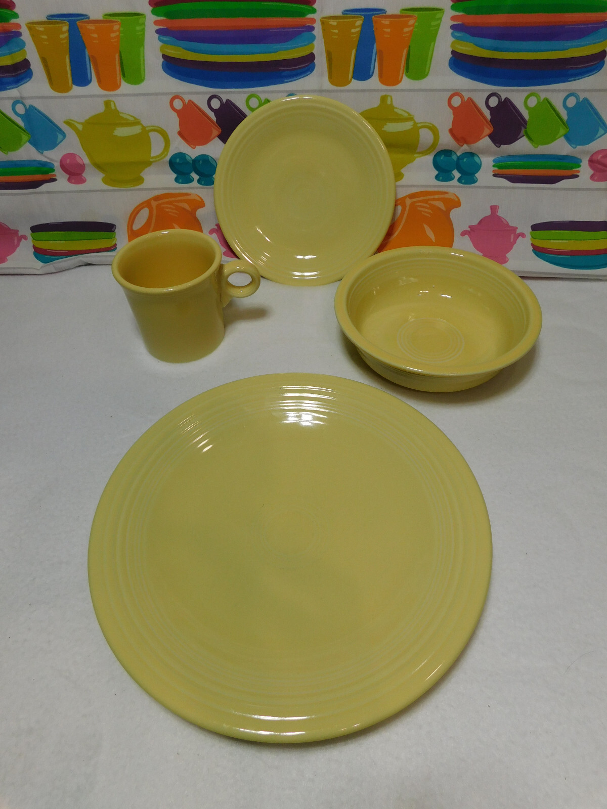 Fiesta Four Piece Place Setting Yellow