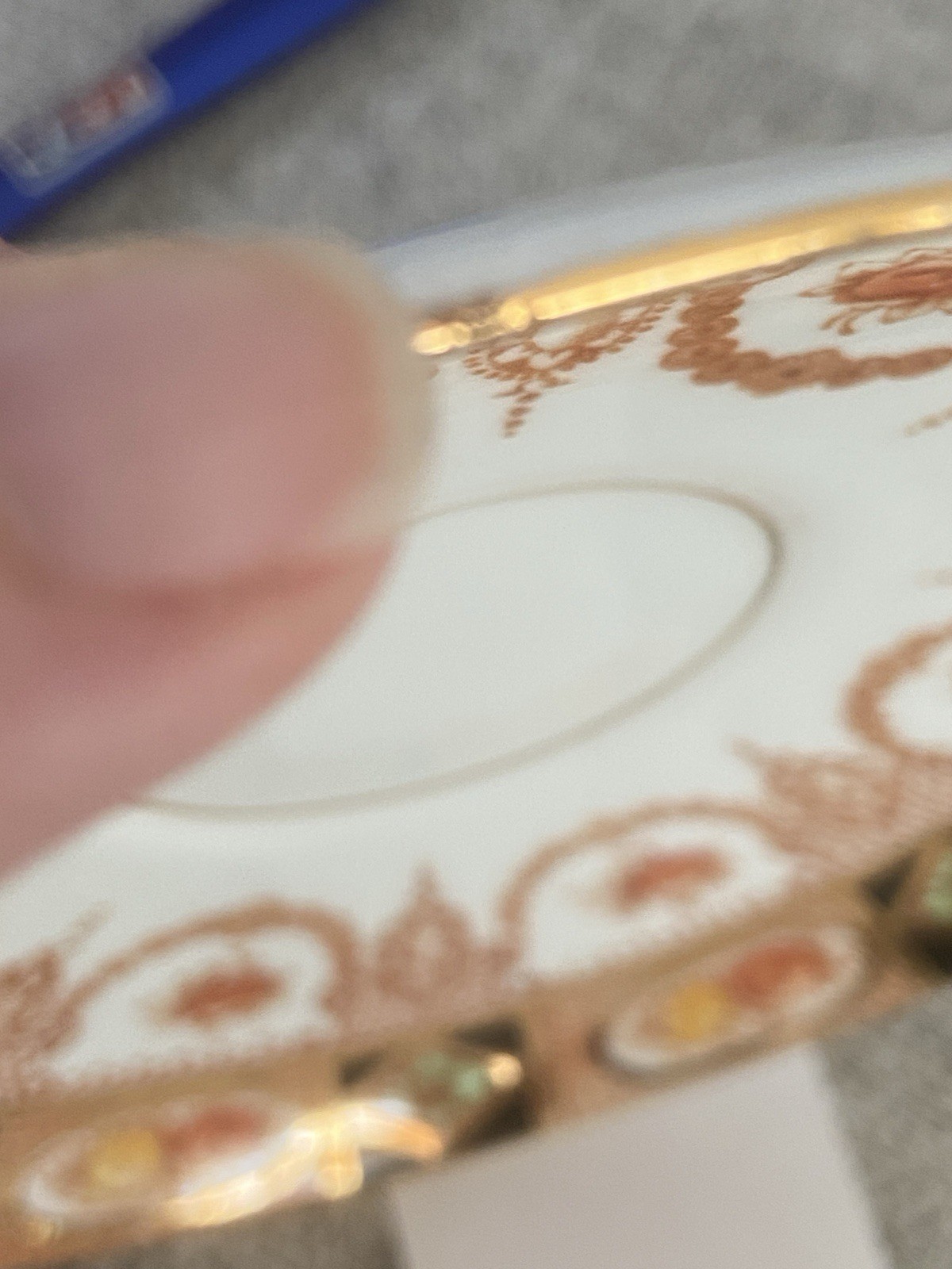 A matched set of 3 dessert plates + 3 saucers from Royal Albert Devon is absolut
