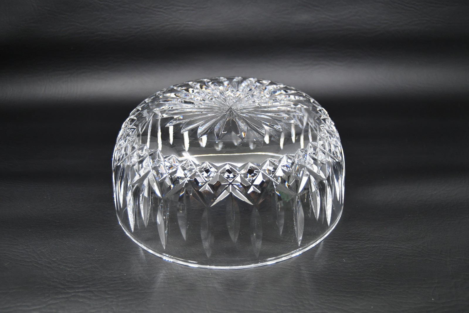 Vintage Waterford Crystal Lismore Large Serving Salad Fruit Bowl 8″ Cut Glass