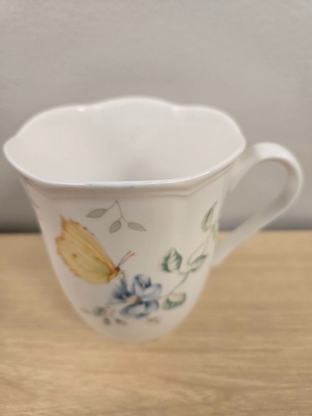Lenox Dragonfly, Butterfly, and Bee Mug With Floral & Insect Design