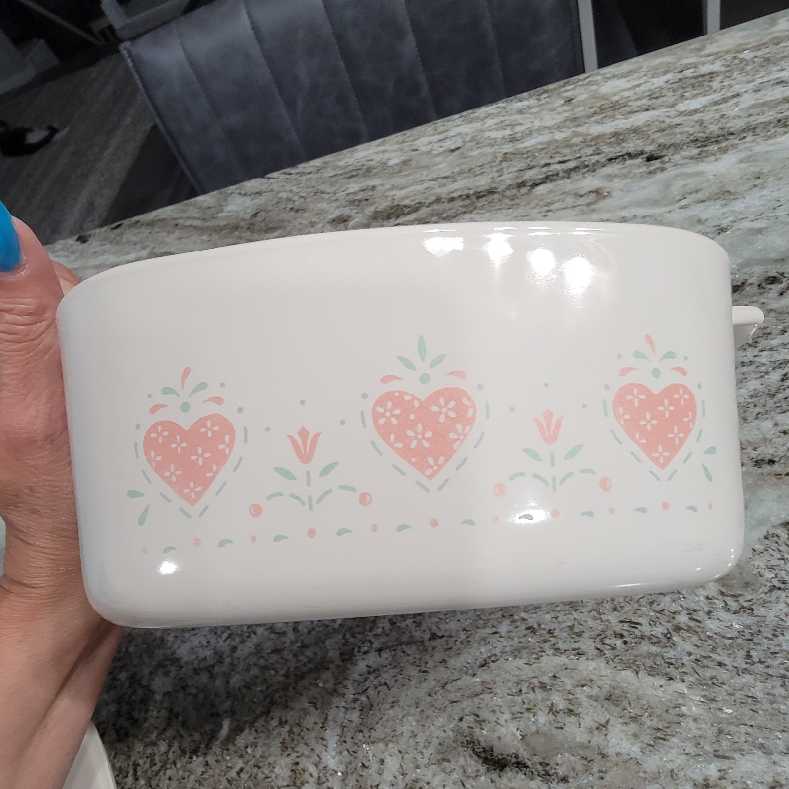 Vintage Corning Ware Forever Yours Heart A-1-B & A-1.5-B Lot Of 2 Casserole