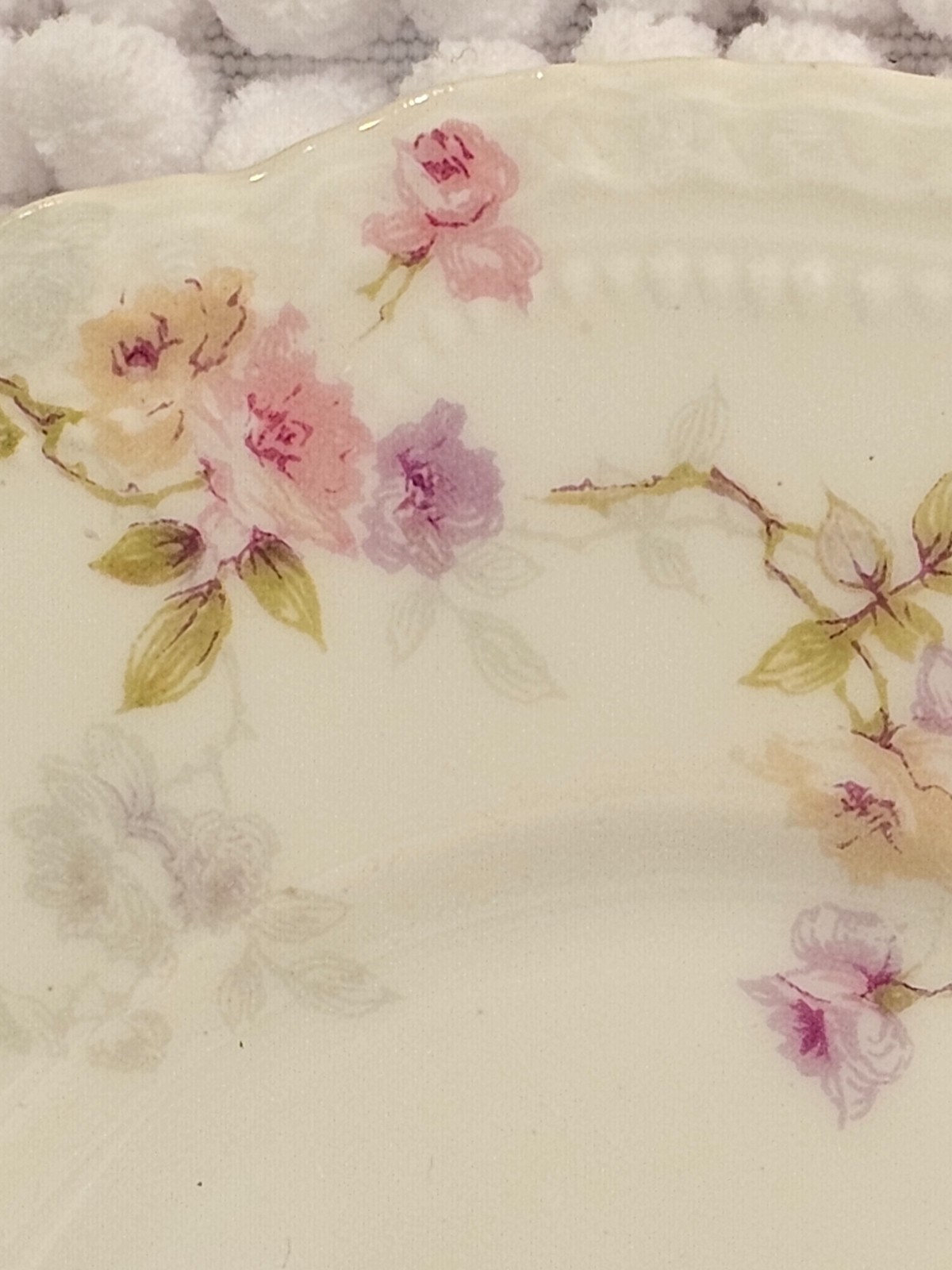 Ramekins, vintage china, set of three (3), Haviland sampler trio