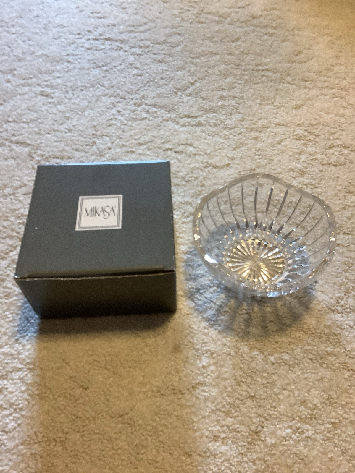 MIKASA Park Lane 6.25″ Lead Crystal Bowl New in Box