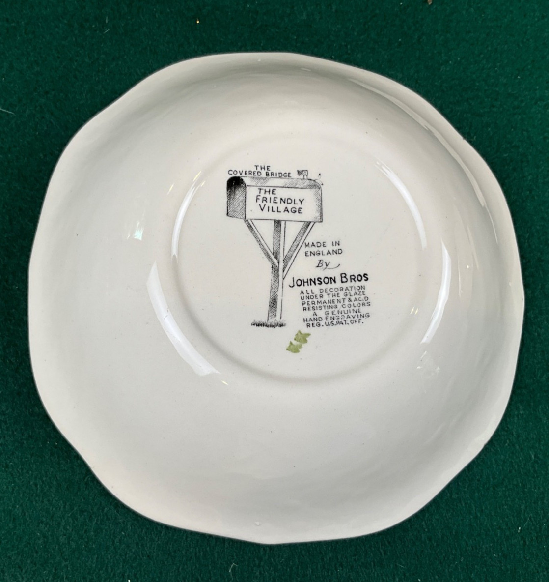 Johnson Bros ‘Friendly Village’ Covered Bridge Bowls Set of 2 England 6”