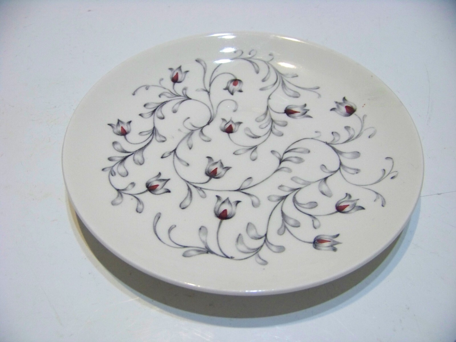 Vintage Johnson Brothers saucer Lace pattern grey Dinnerware