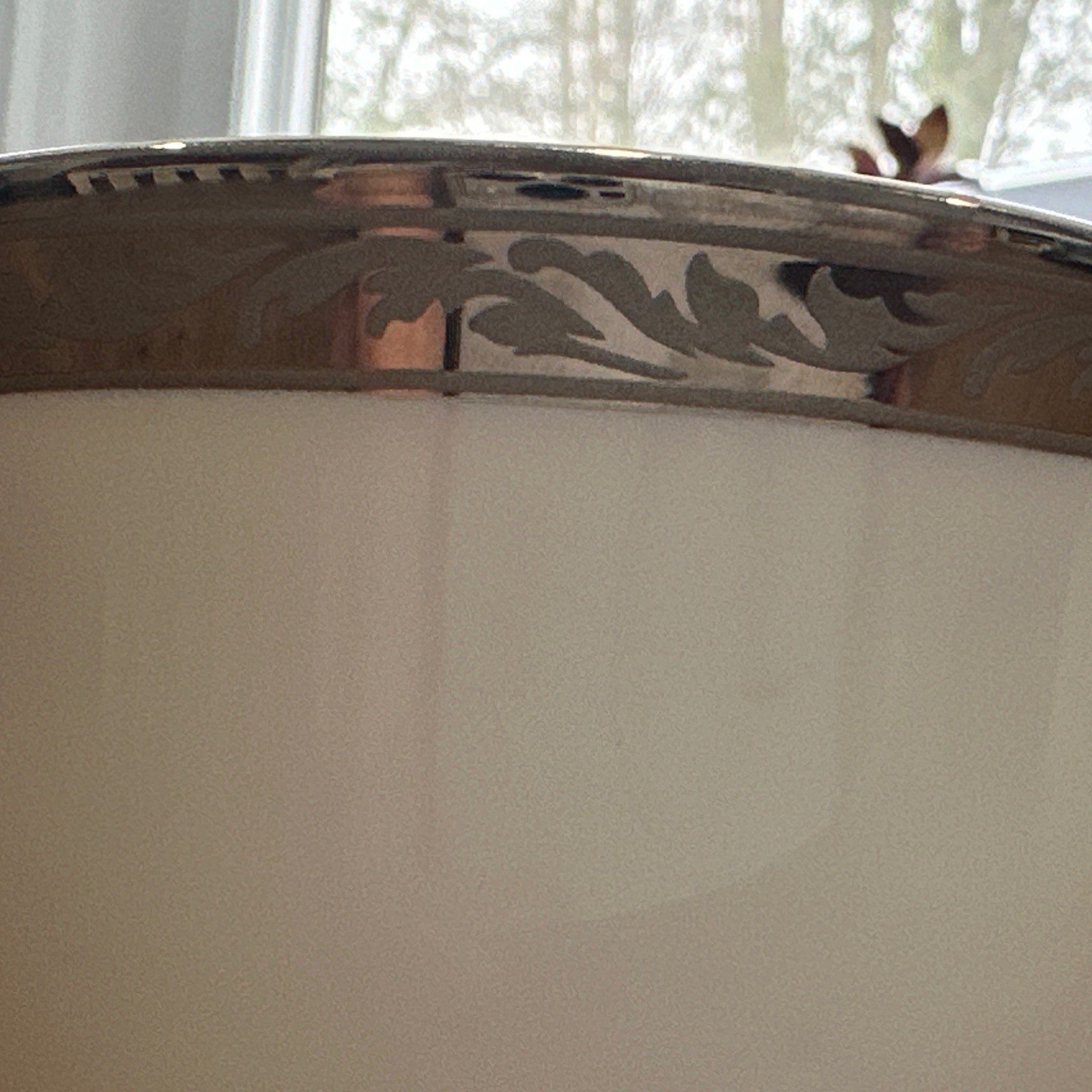 LENOX LANDMARK PLATINUM Footed Tea Cup 3 1/8″ Made In USA Set Of 2